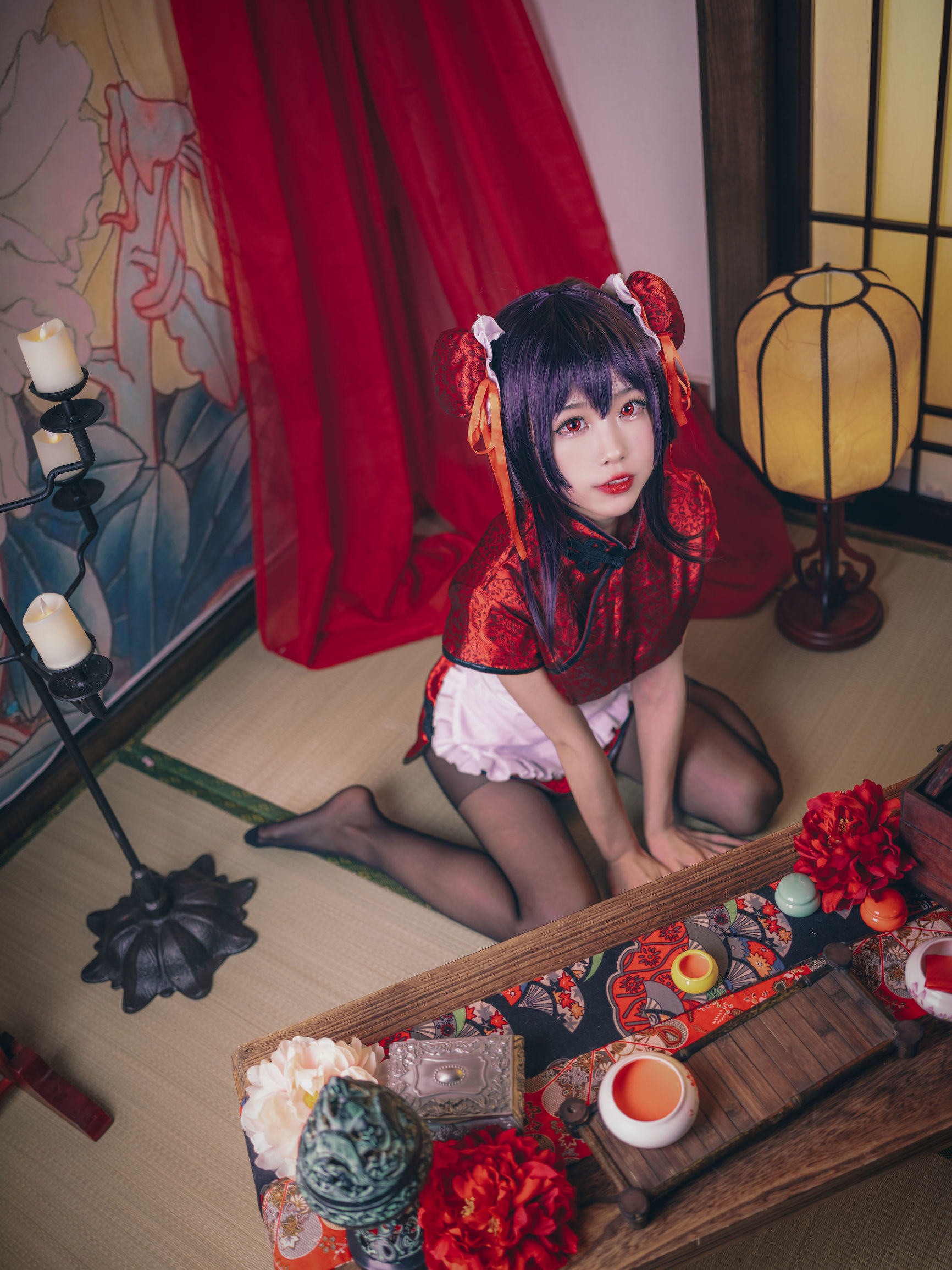 COS Welfare] Anime Blogger Shuimiao Aqua - Kasumigaoka Utaha Qipao