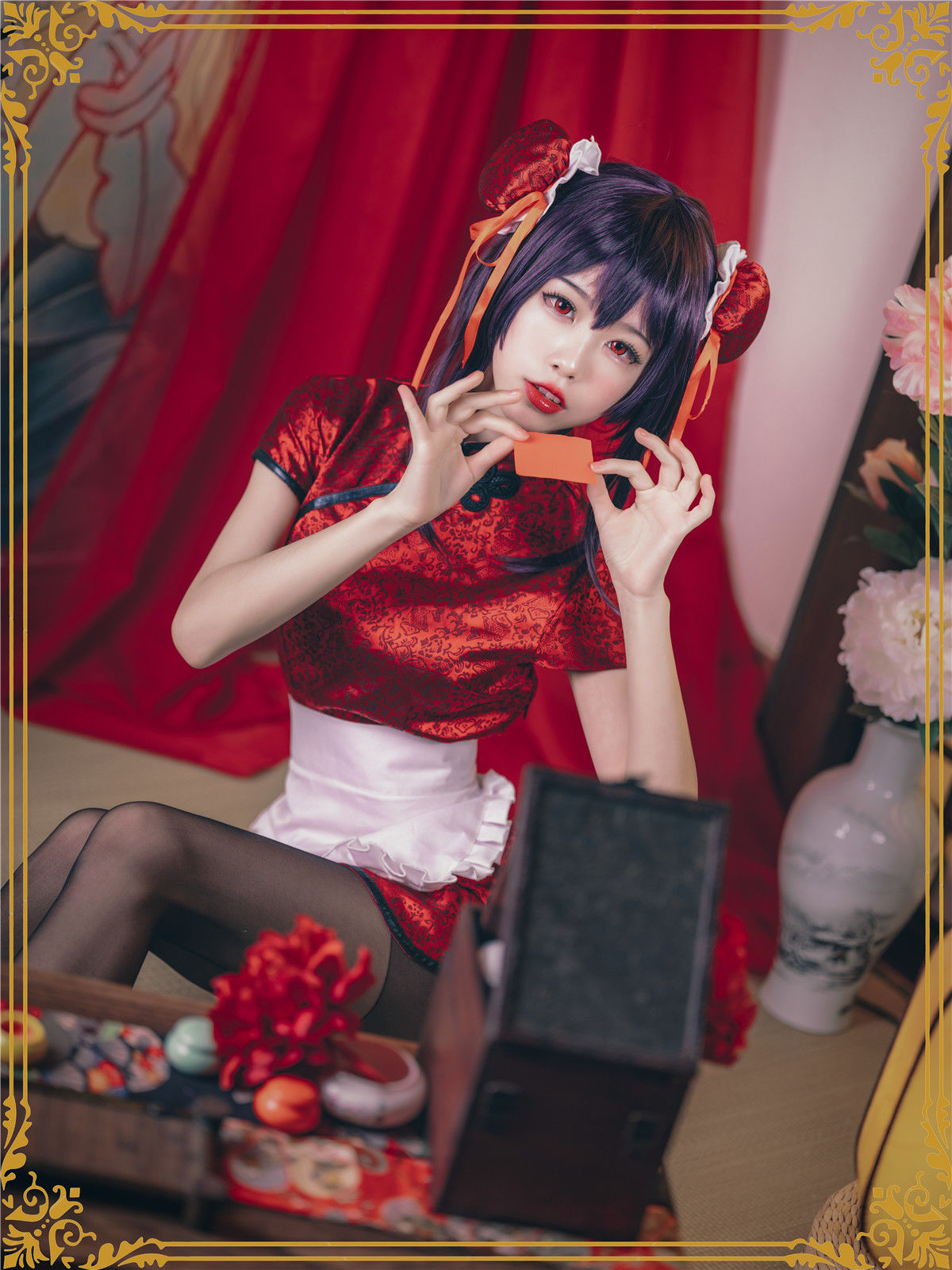 COS Welfare] Anime Blogger Shuimiao Aqua - Kasumigaoka Utaha Qipao