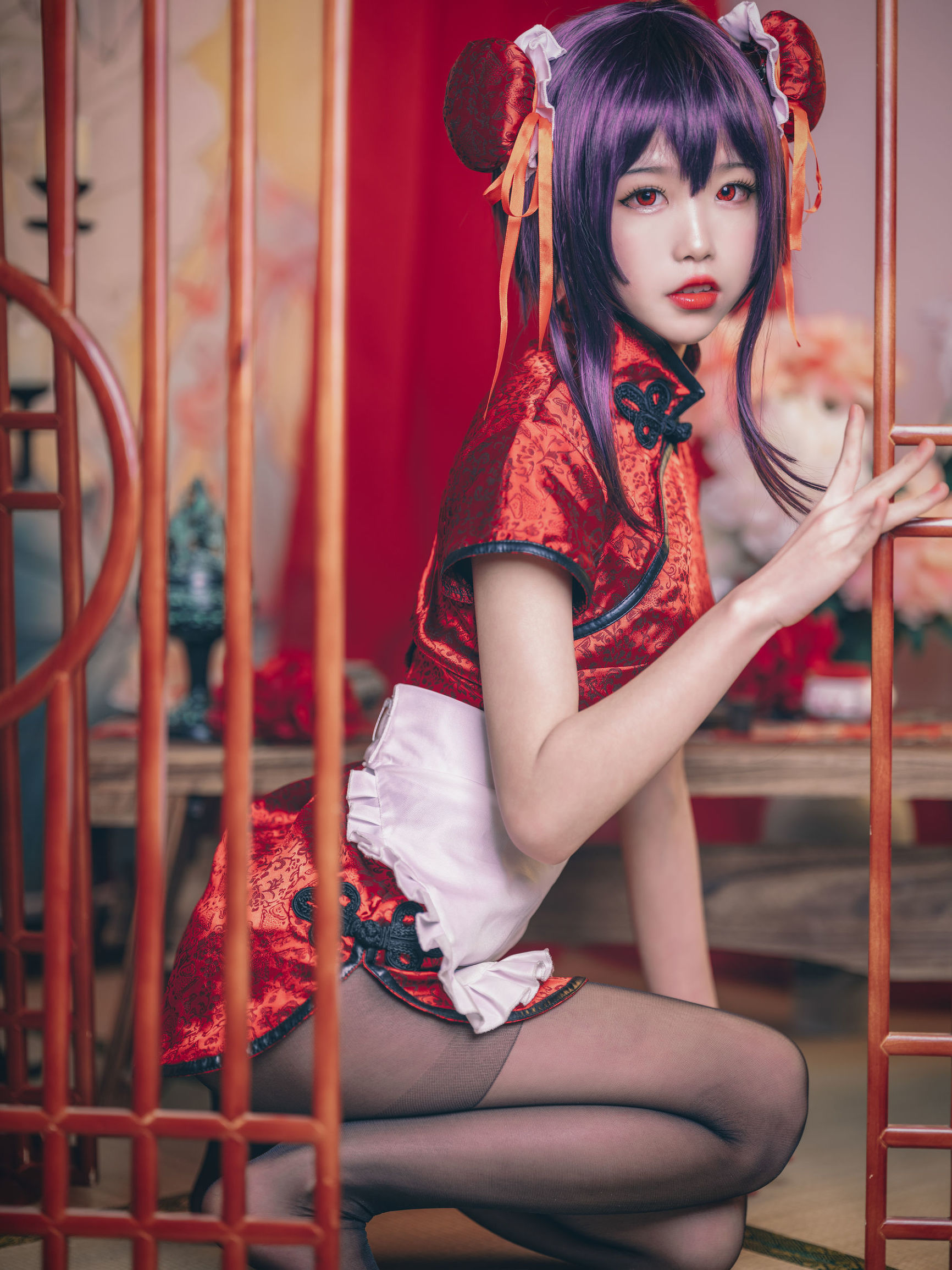 COS Welfare] Anime Blogger Shuimiao Aqua - Kasumigaoka Utaha Qipao