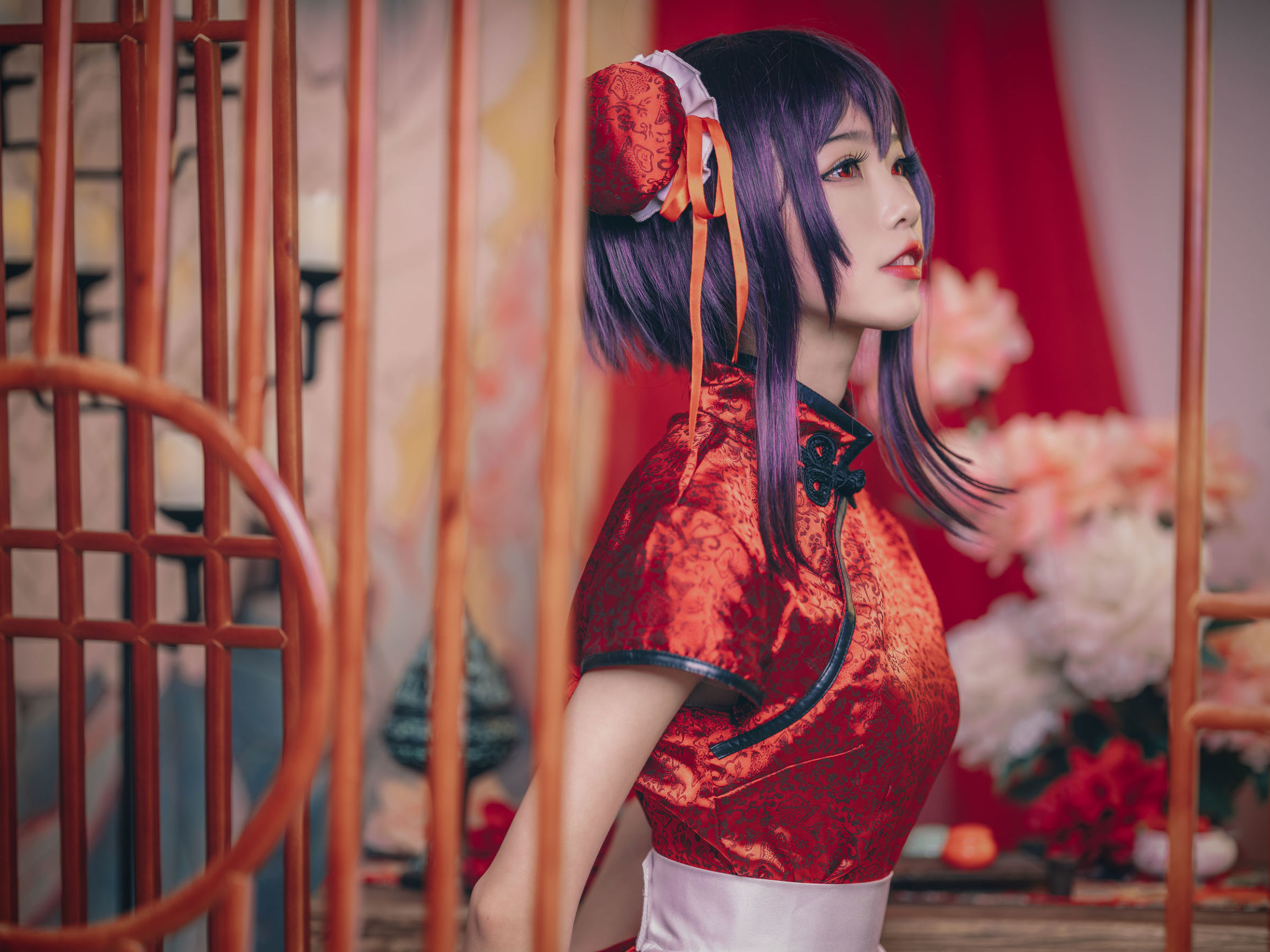 COS Welfare] Anime Blogger Shuimiao Aqua - Kasumigaoka Utaha Qipao