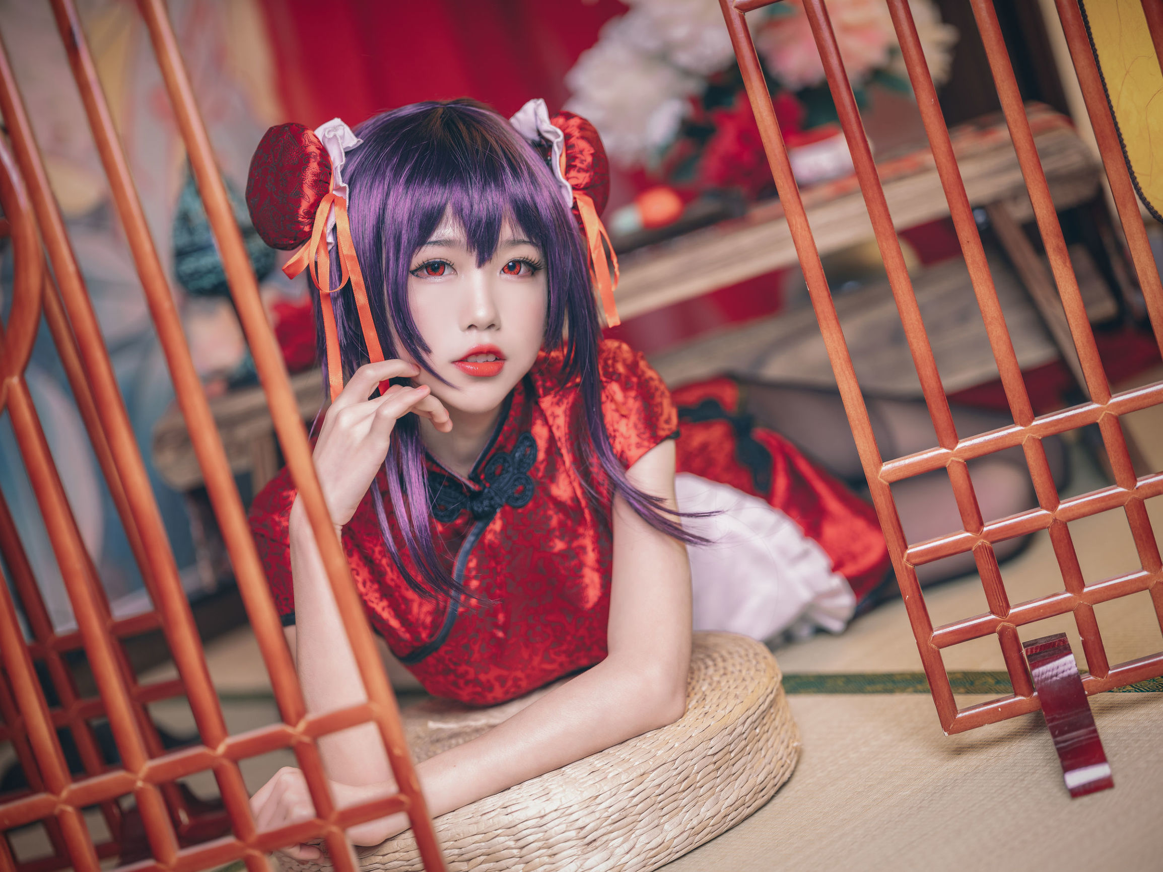 COS Welfare] Anime Blogger Shuimiao Aqua - Kasumigaoka Utaha Qipao