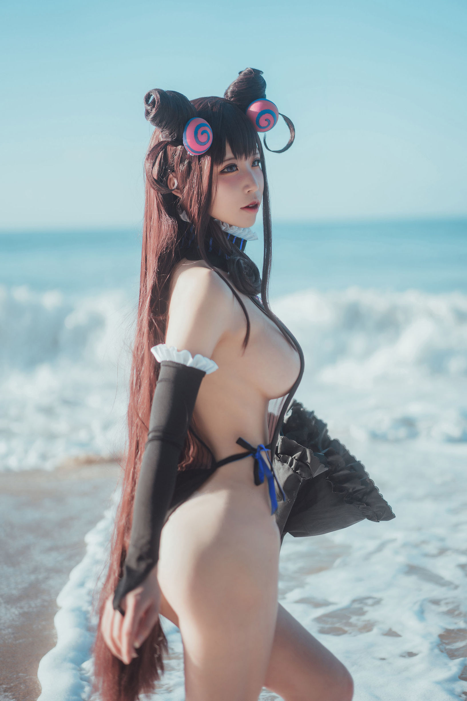 COS Phúc lợi] Blogger Anime Ai Laoshi_PhD - Murasaki Shikibu eno Áo tắm
