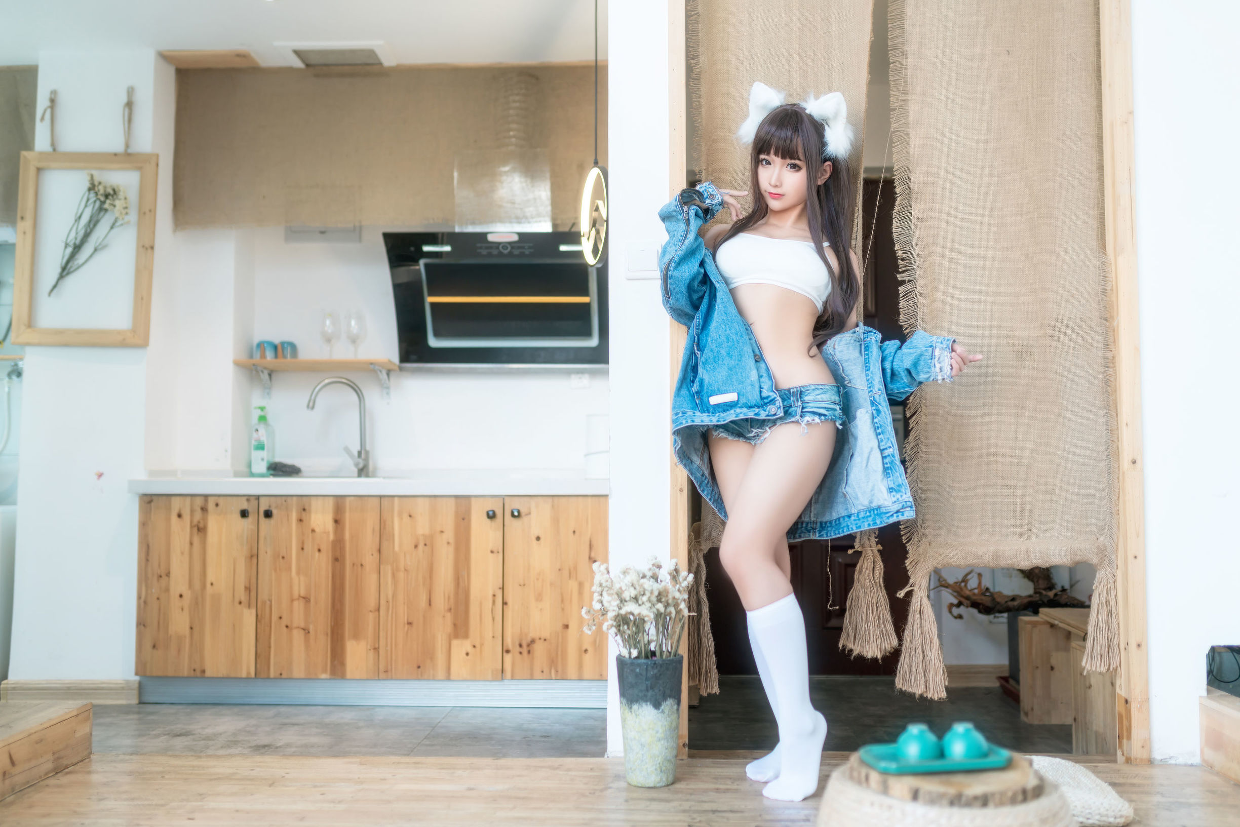 コス福利] アニメブロガー 蠢沫沫 - カウボーイ服