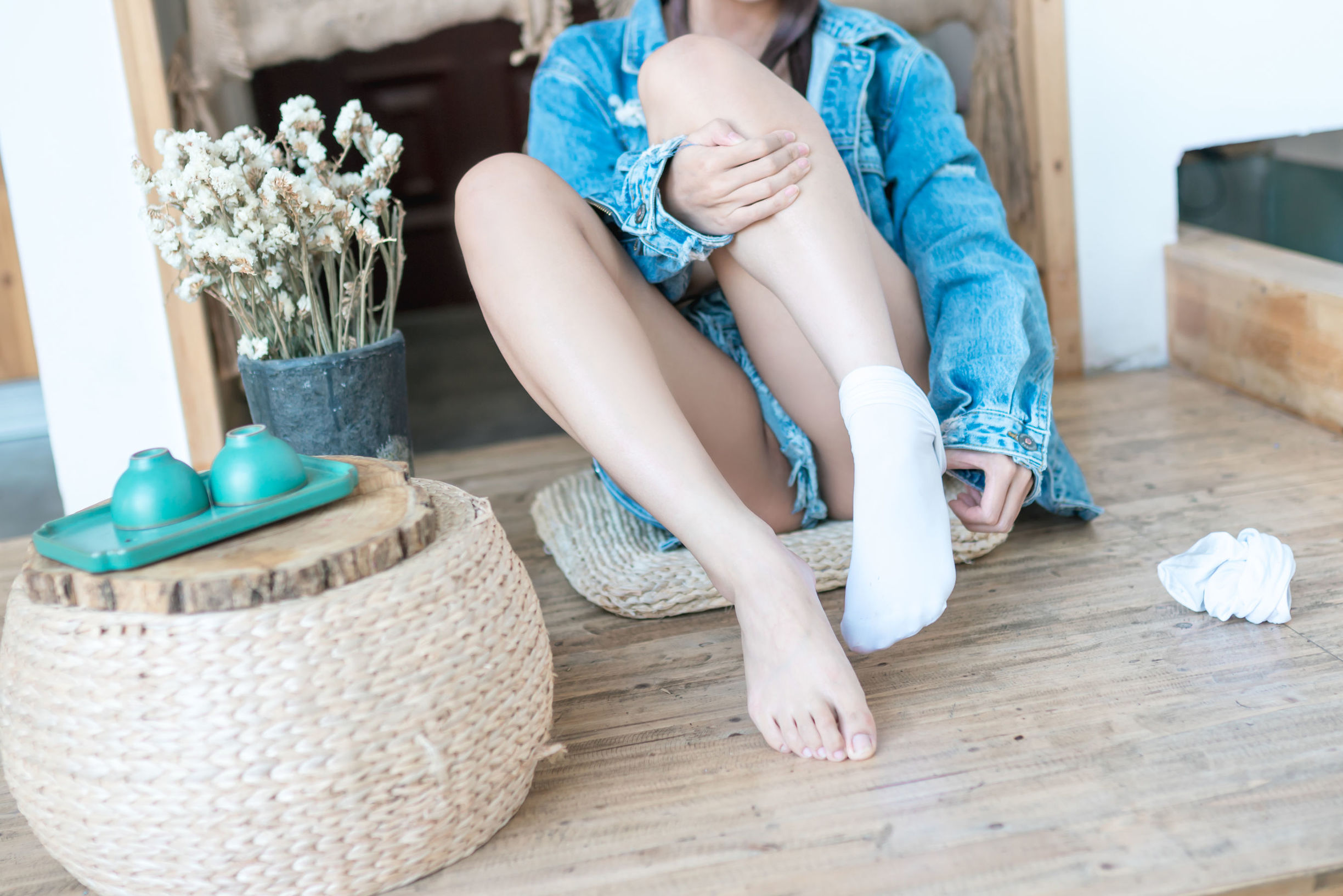 COS Phúc lợi] Blogger Anime Stun Mo Mo - Áo khoác bò