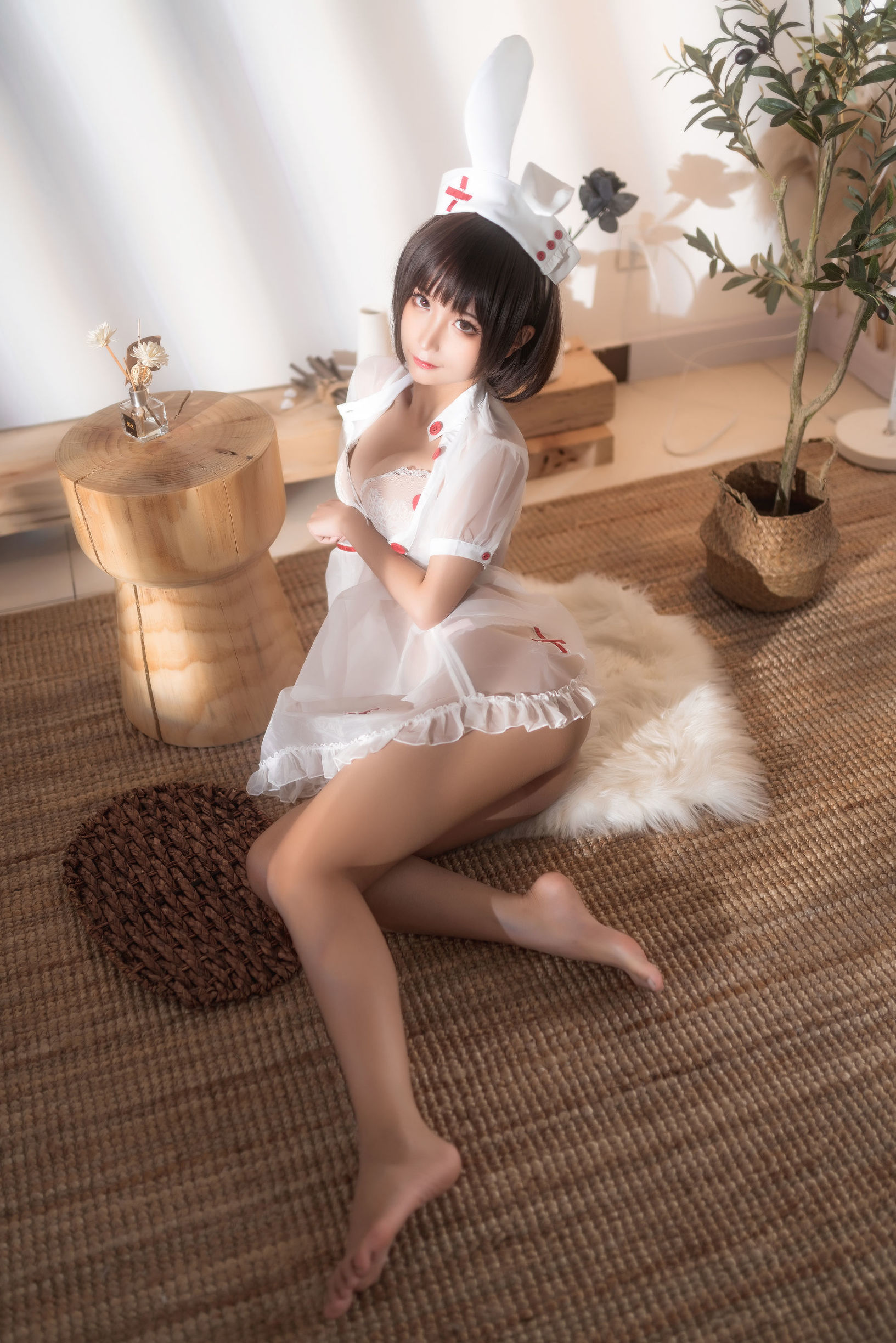 COS Phúc lợi] Blogger Anime Chưn Mò Mò - Y tá Trong suốt