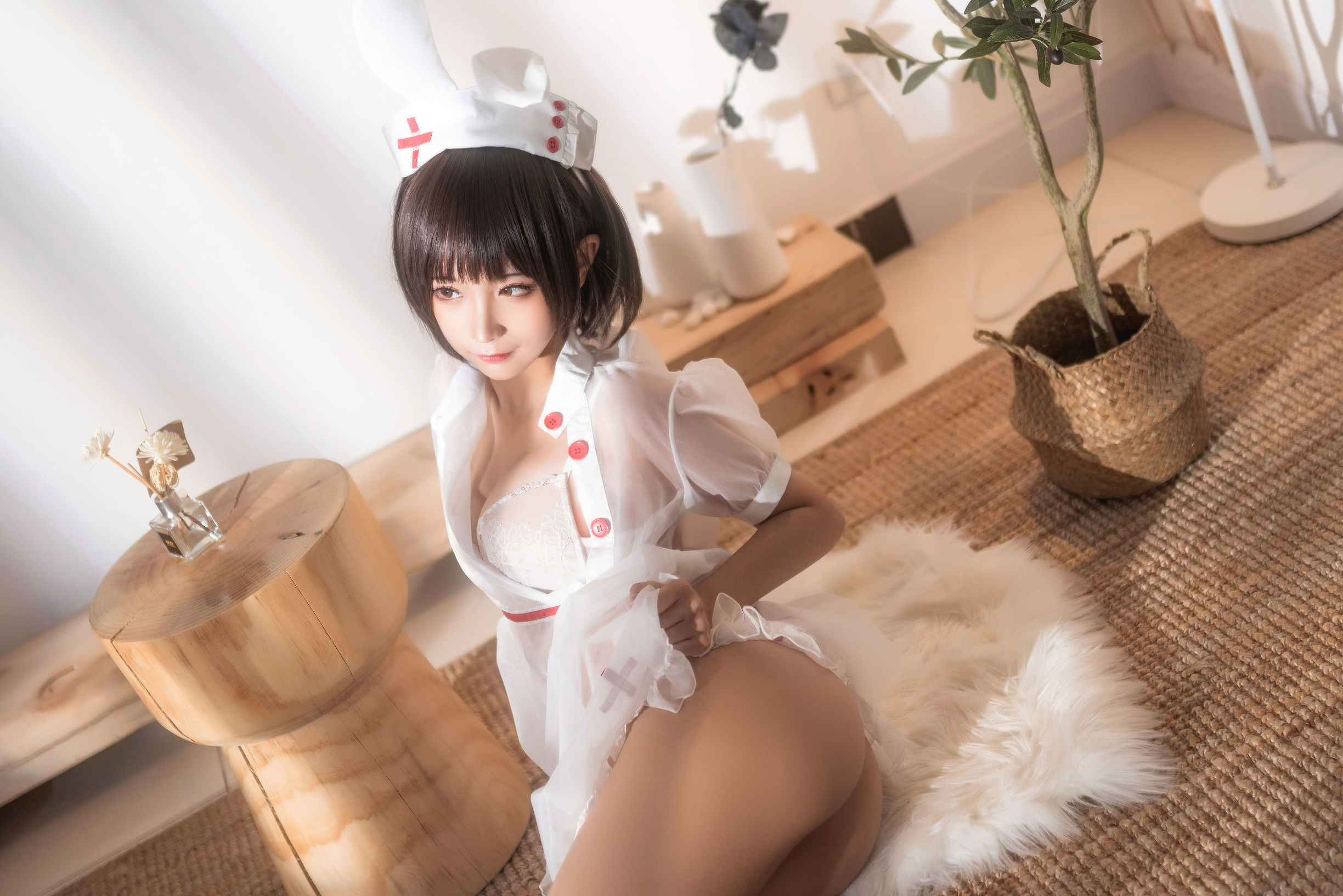 COS Phúc lợi] Blogger Anime Chưn Mò Mò - Y tá Trong suốt