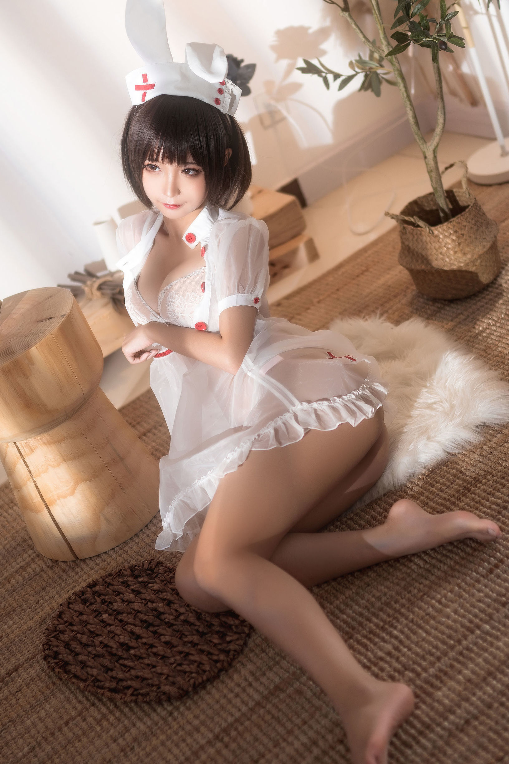 Cosplay Welfare] Anime Blogger Chun Mo Mo - Transparent Nurse
