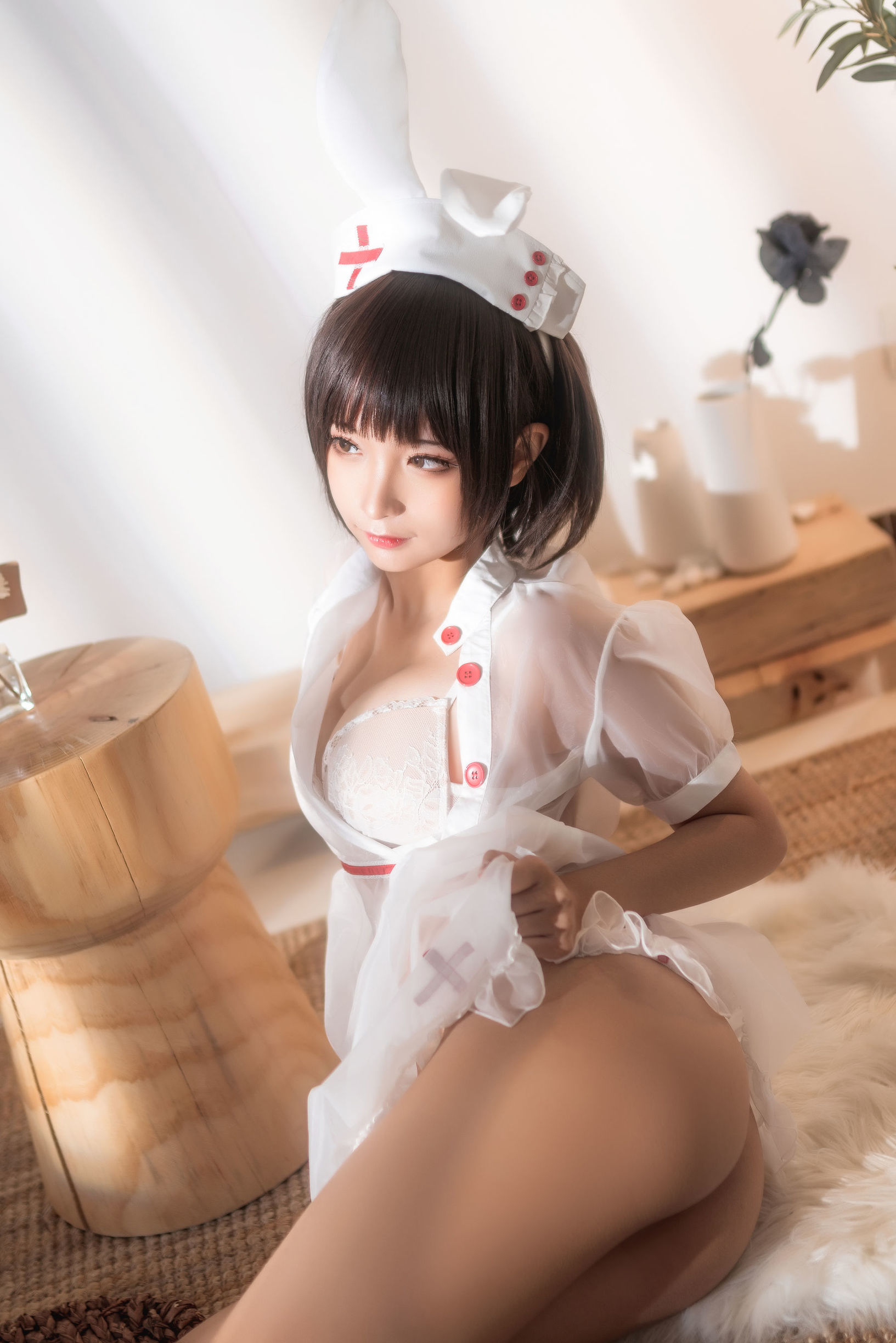COS Phúc lợi] Blogger Anime Chưn Mò Mò - Y tá Trong suốt