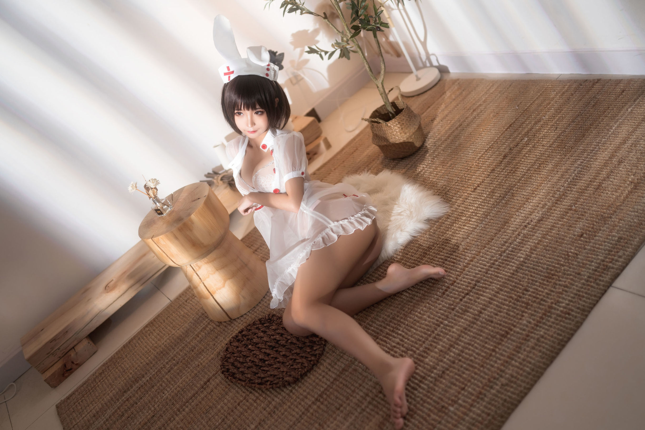 COS Phúc lợi] Blogger Anime Chưn Mò Mò - Y tá Trong suốt