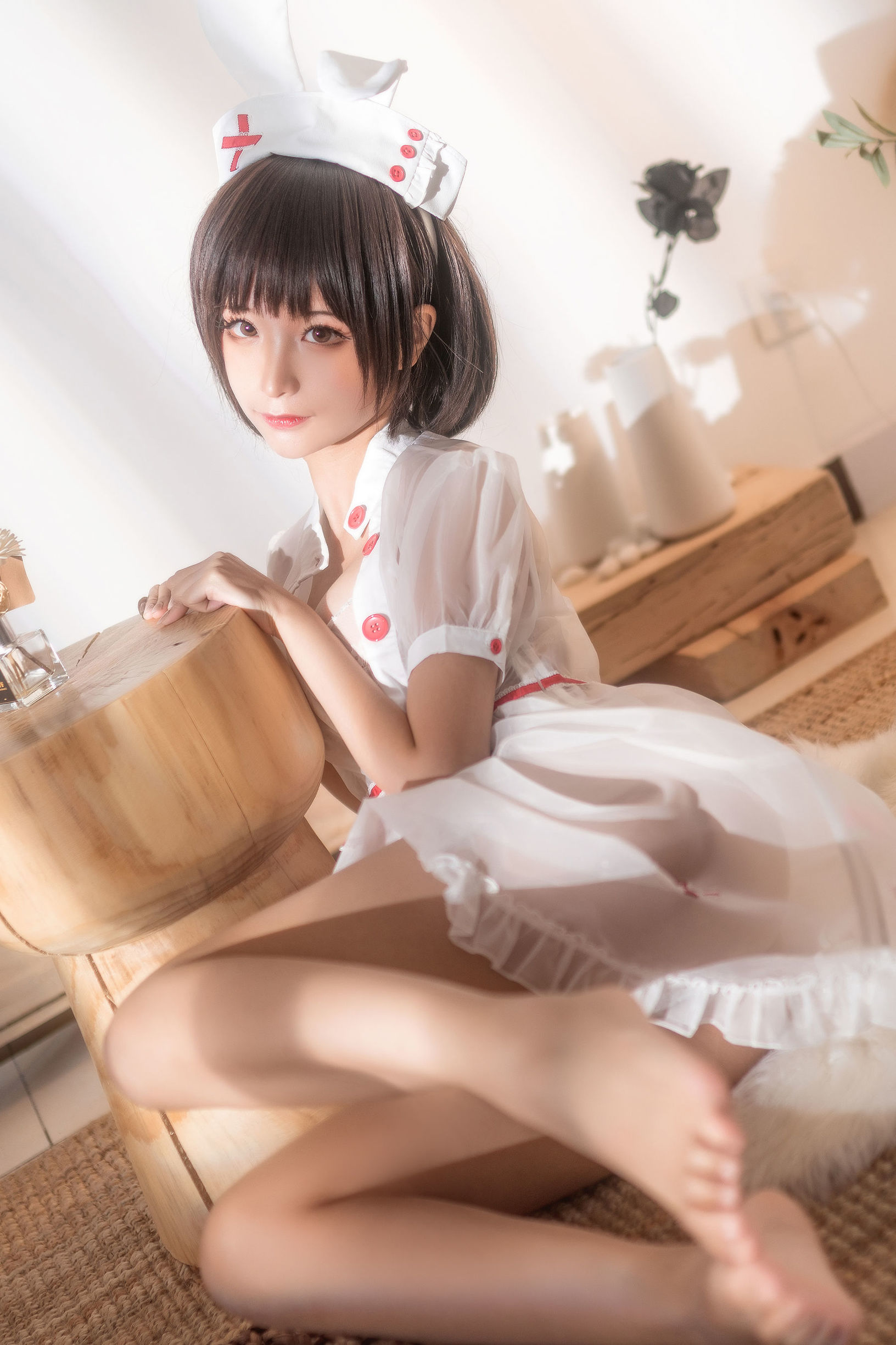 Cosplay Welfare] Anime Blogger Chun Mo Mo - Transparent Nurse