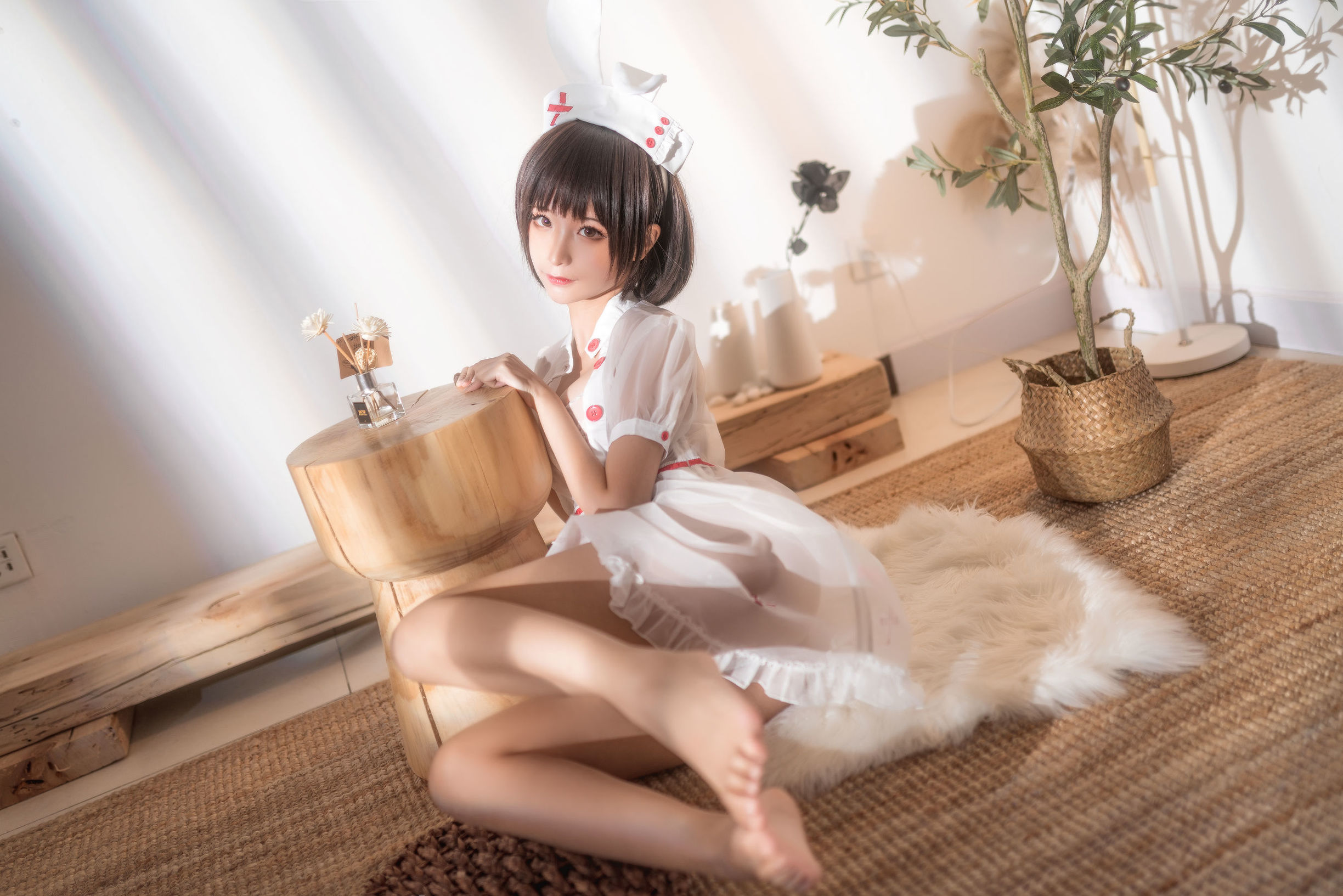 Cosplay Welfare] Anime Blogger Chun Mo Mo - Transparent Nurse