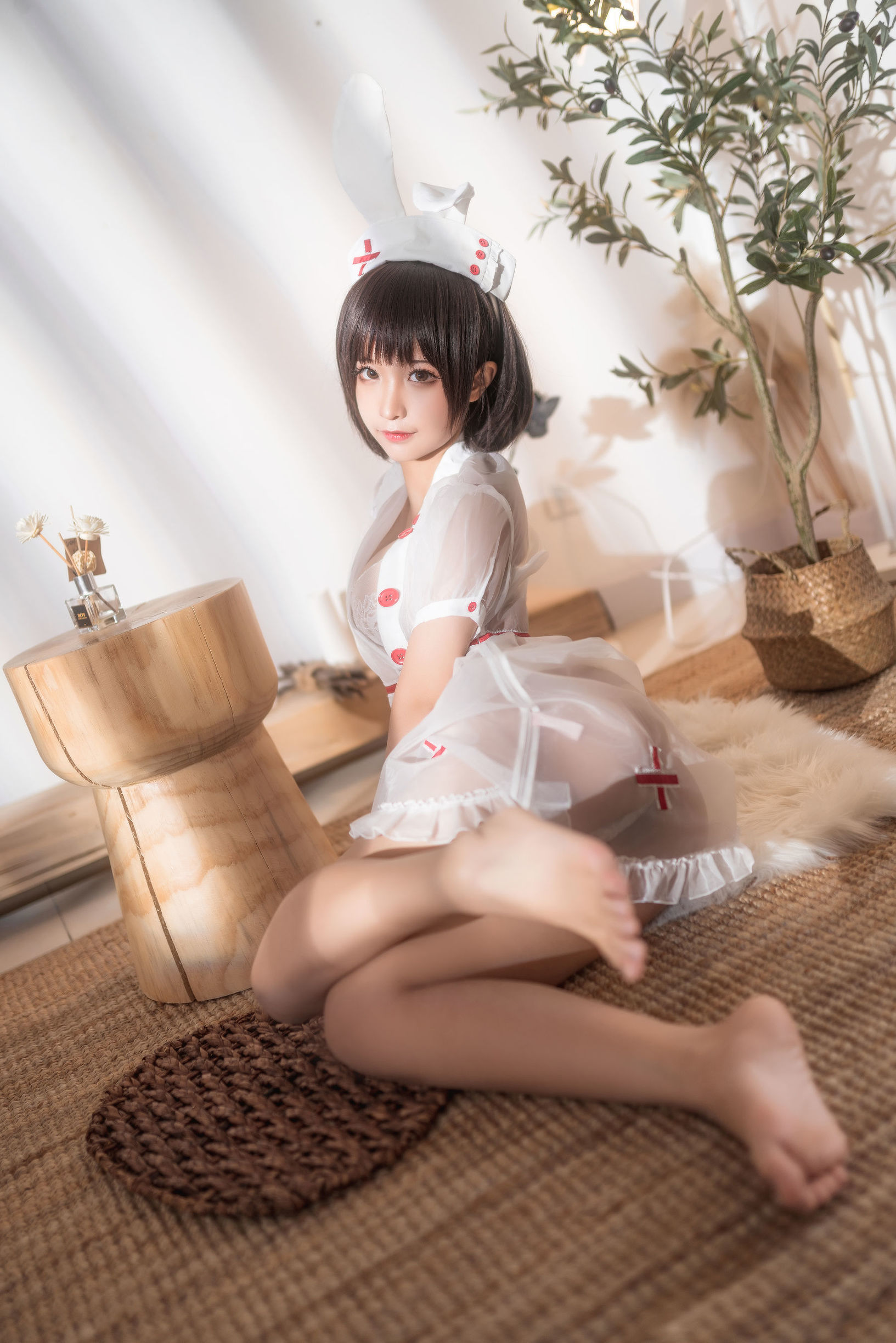 Cosplay Welfare] Anime Blogger Chun Mo Mo - Transparent Nurse
