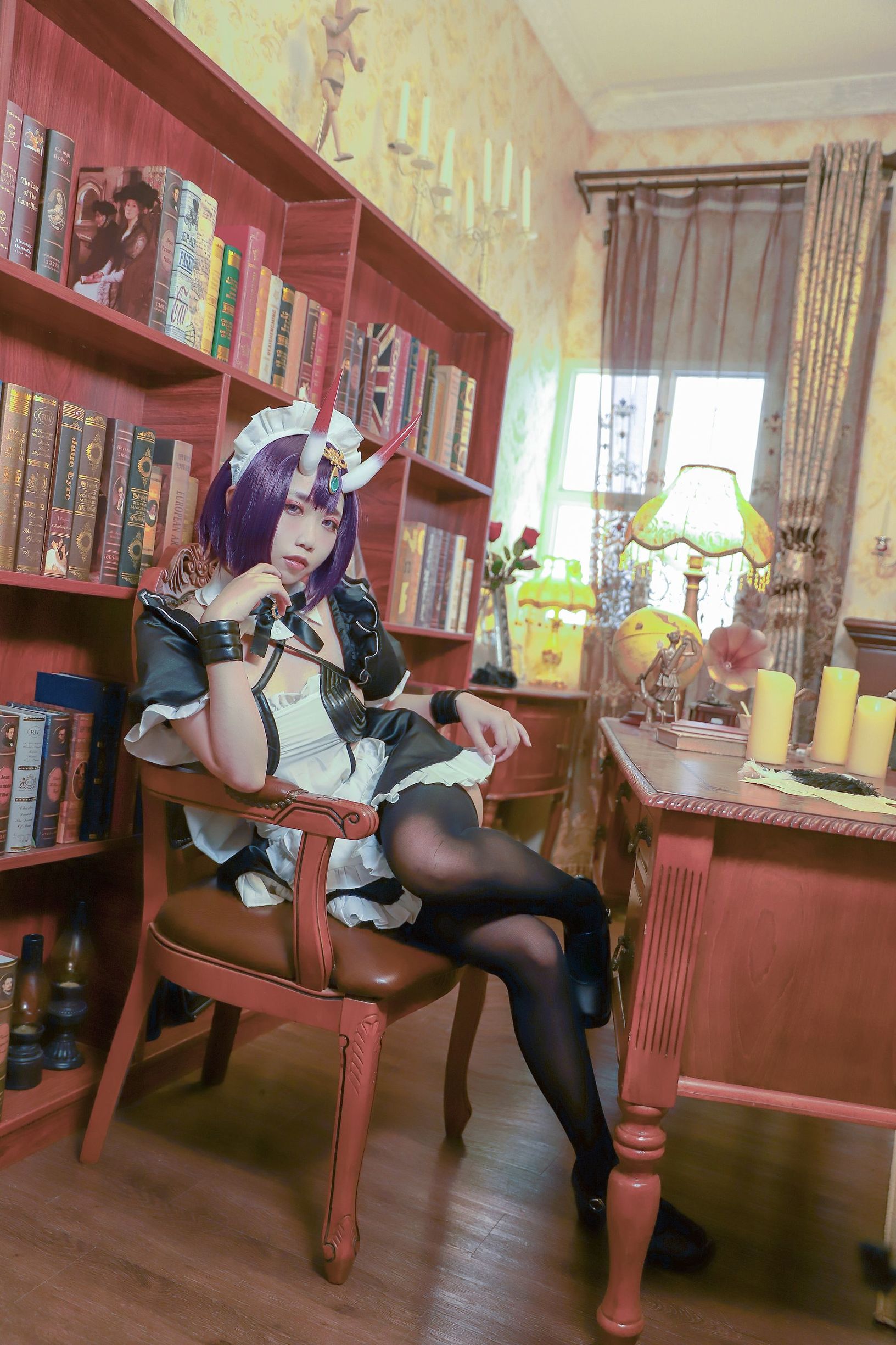 Cosplay Welfare] Anime Blogger Sadako Peach oo - Shuten Doji Maid