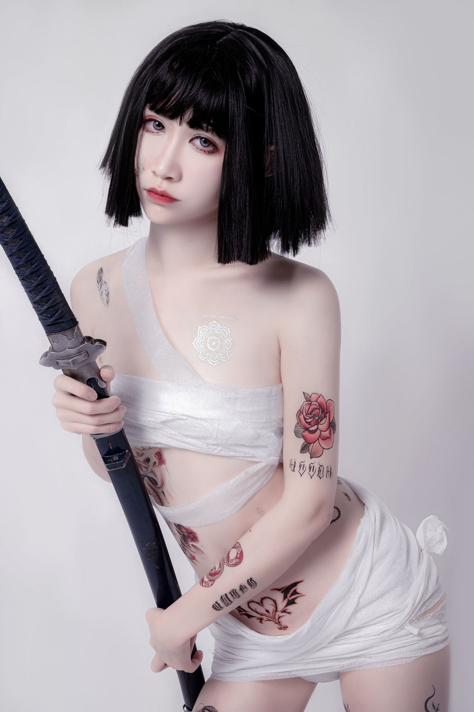 COS福利] 動漫博主阮邑_Fairy - 綁帶和武士