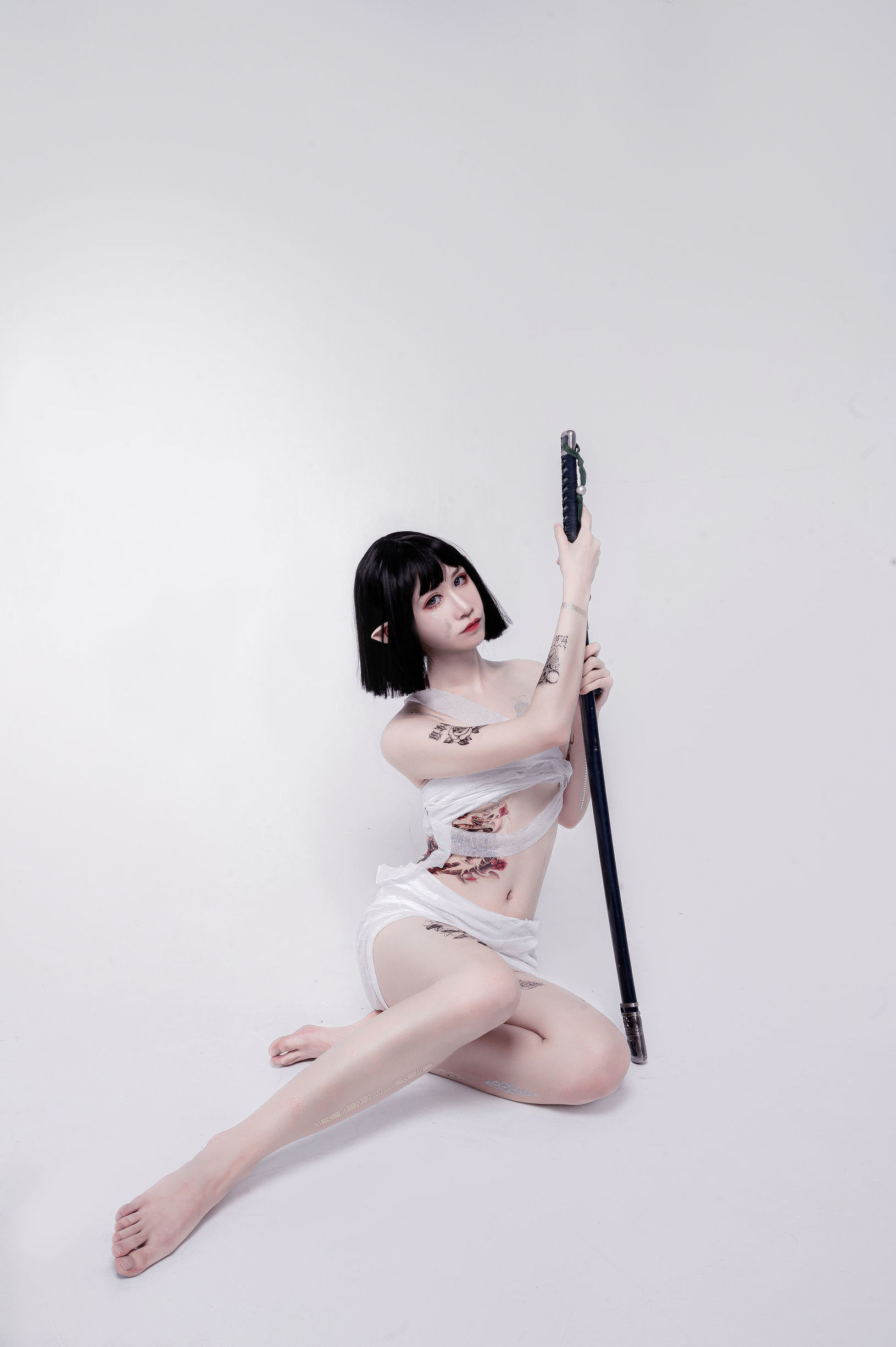 COS福利] 動漫博主阮邑_Fairy - 綁帶和武士