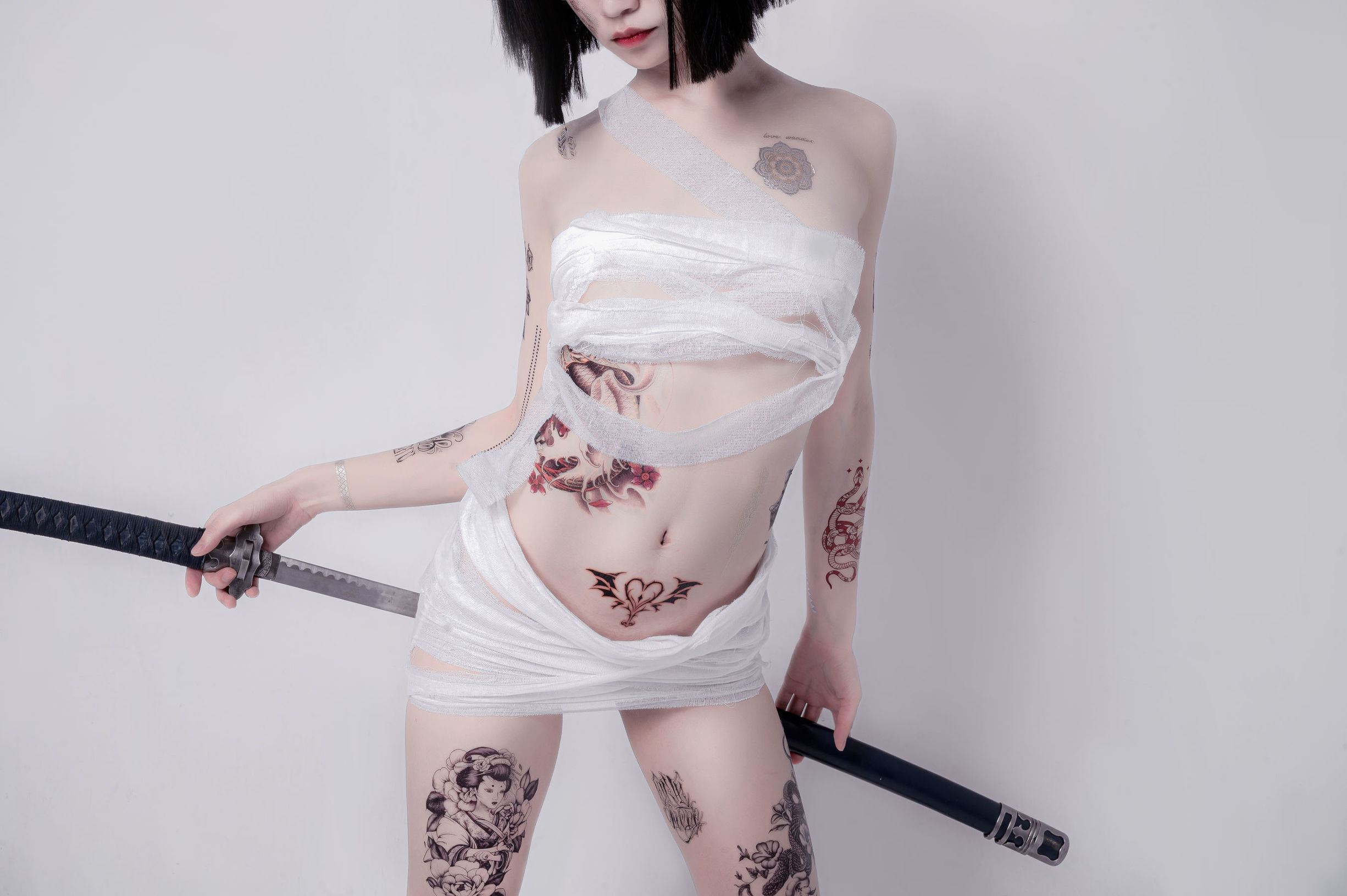 COS福利] 動漫博主阮邑_Fairy - 綁帶和武士