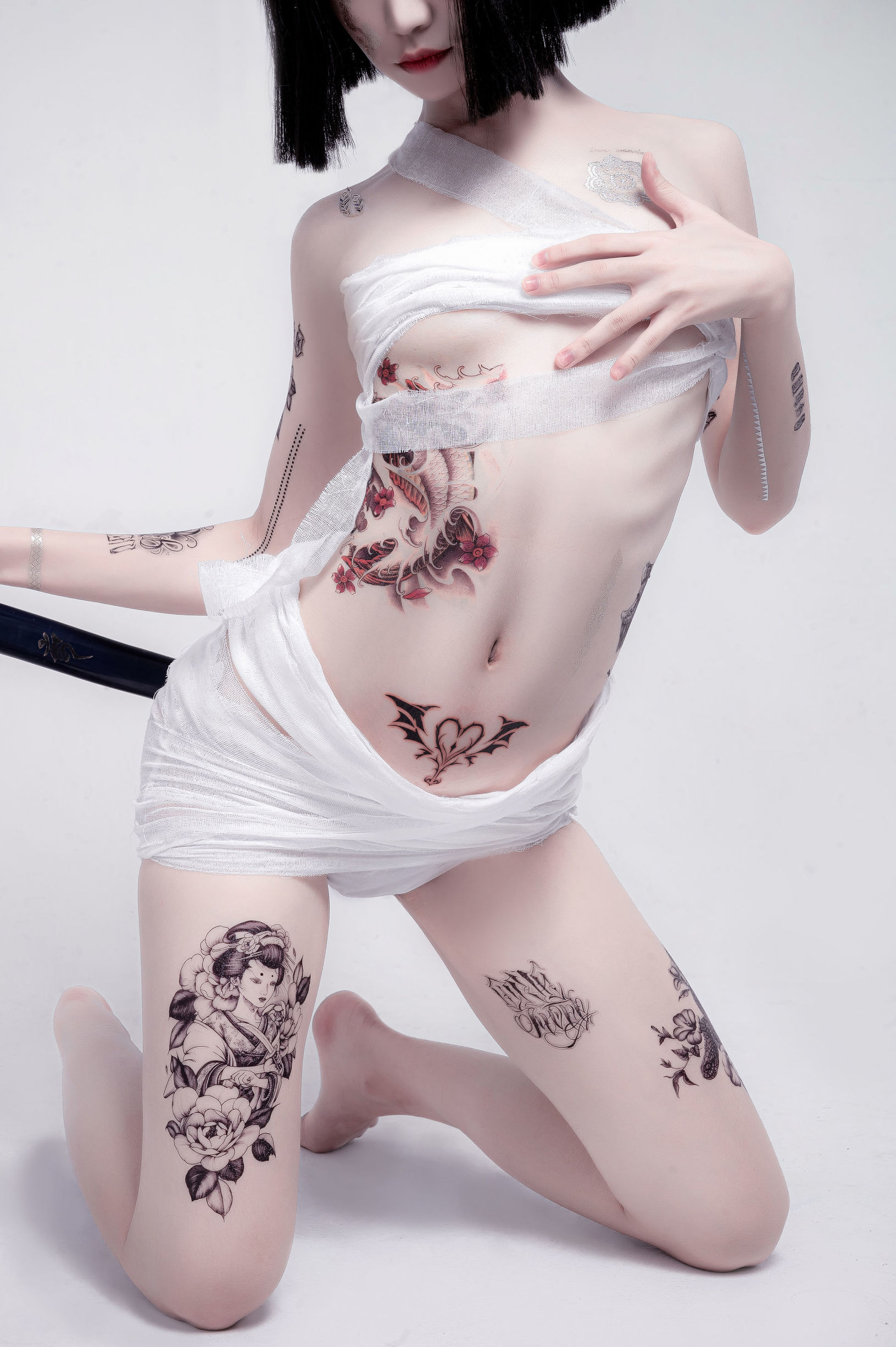 COS福利] 動漫博主阮邑_Fairy - 綁帶和武士