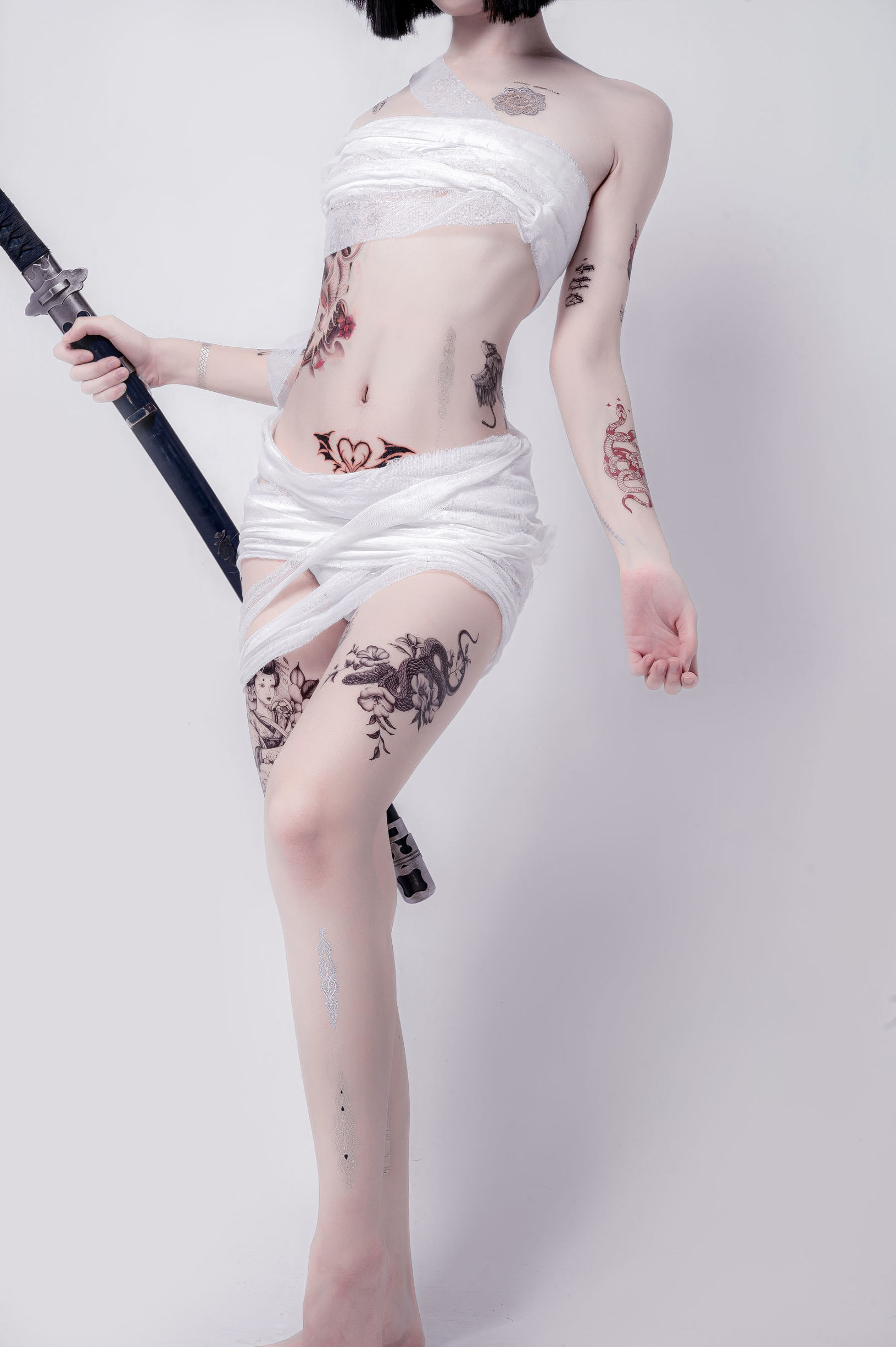 COS福利] 動漫博主阮邑_Fairy - 綁帶和武士