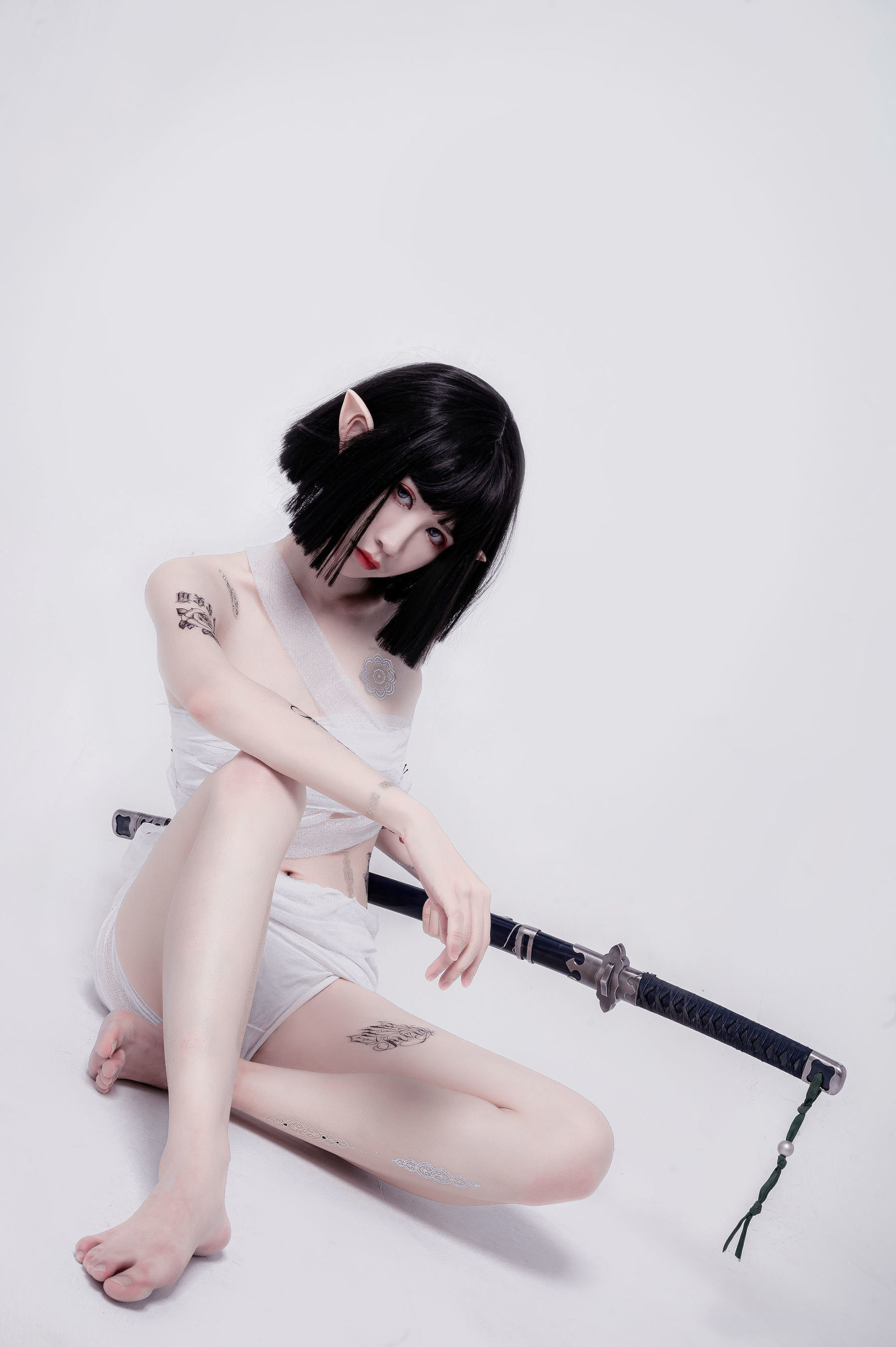 COS福利] 動漫博主阮邑_Fairy - 綁帶和武士