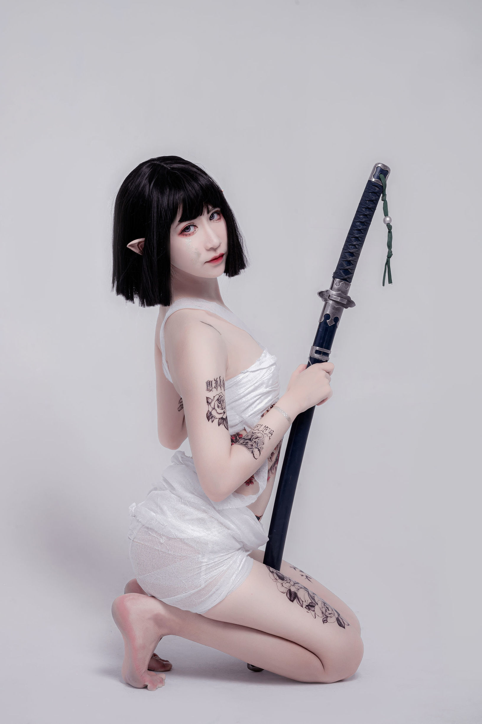 COS福利] 動漫博主阮邑_Fairy - 綁帶和武士