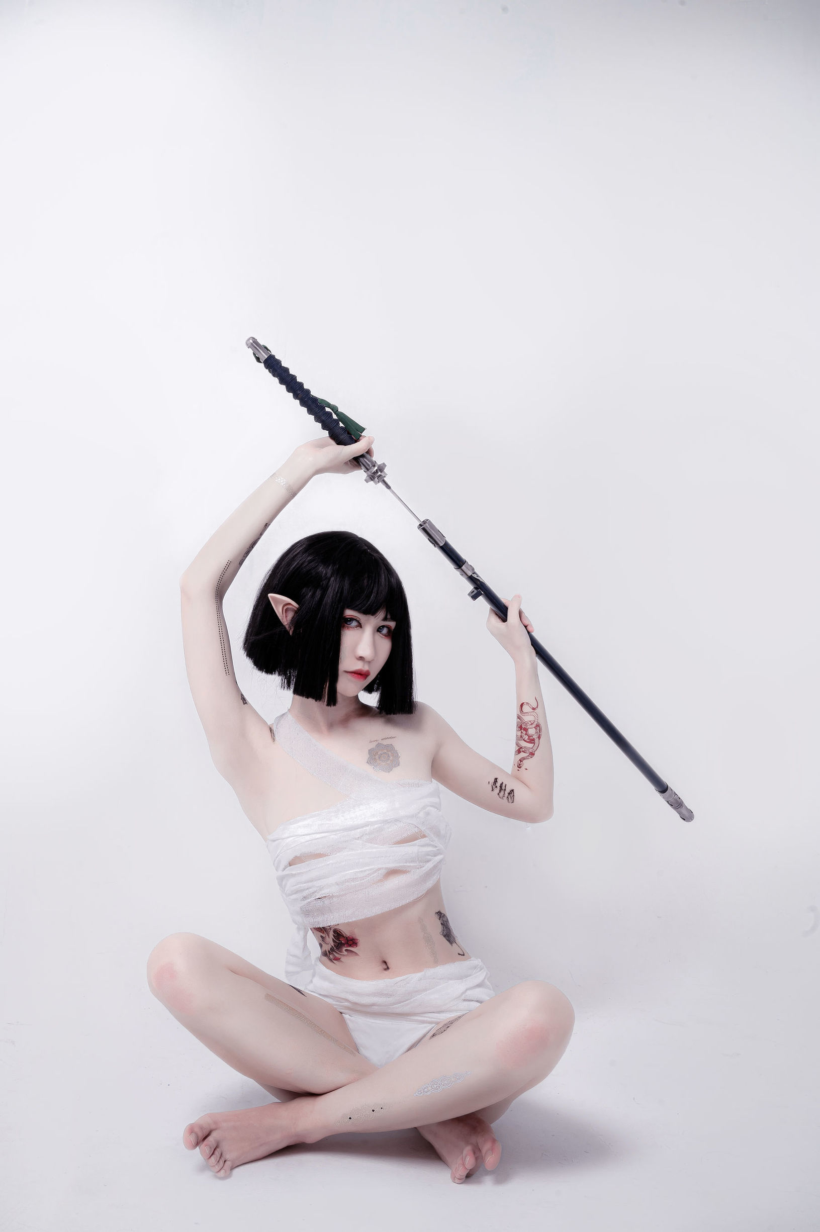 COS福利] 動漫博主阮邑_Fairy - 綁帶和武士