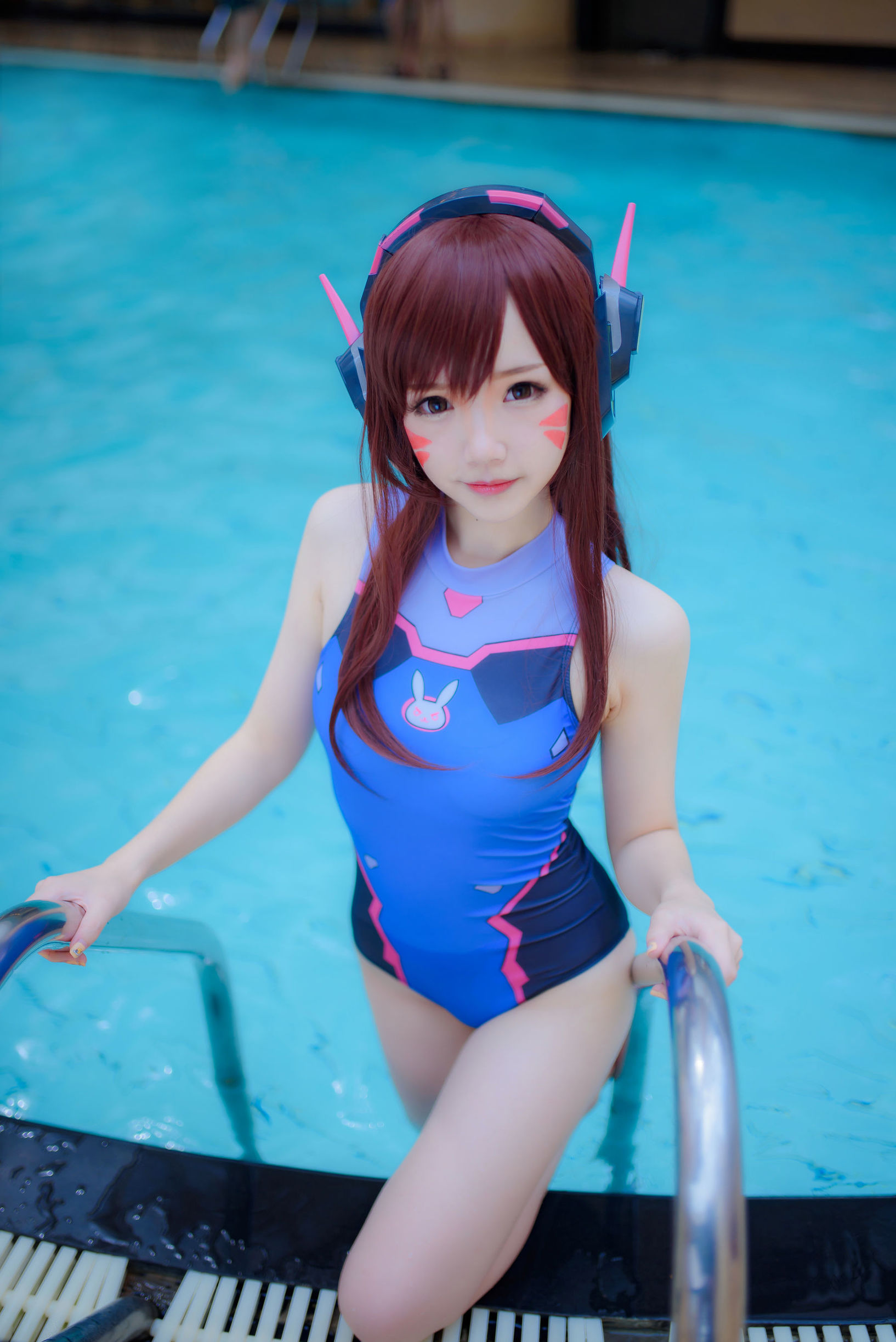 Phúc lợi COS] Blogger Anime Tuyết Thanh Astra - D.Va Áo tắm