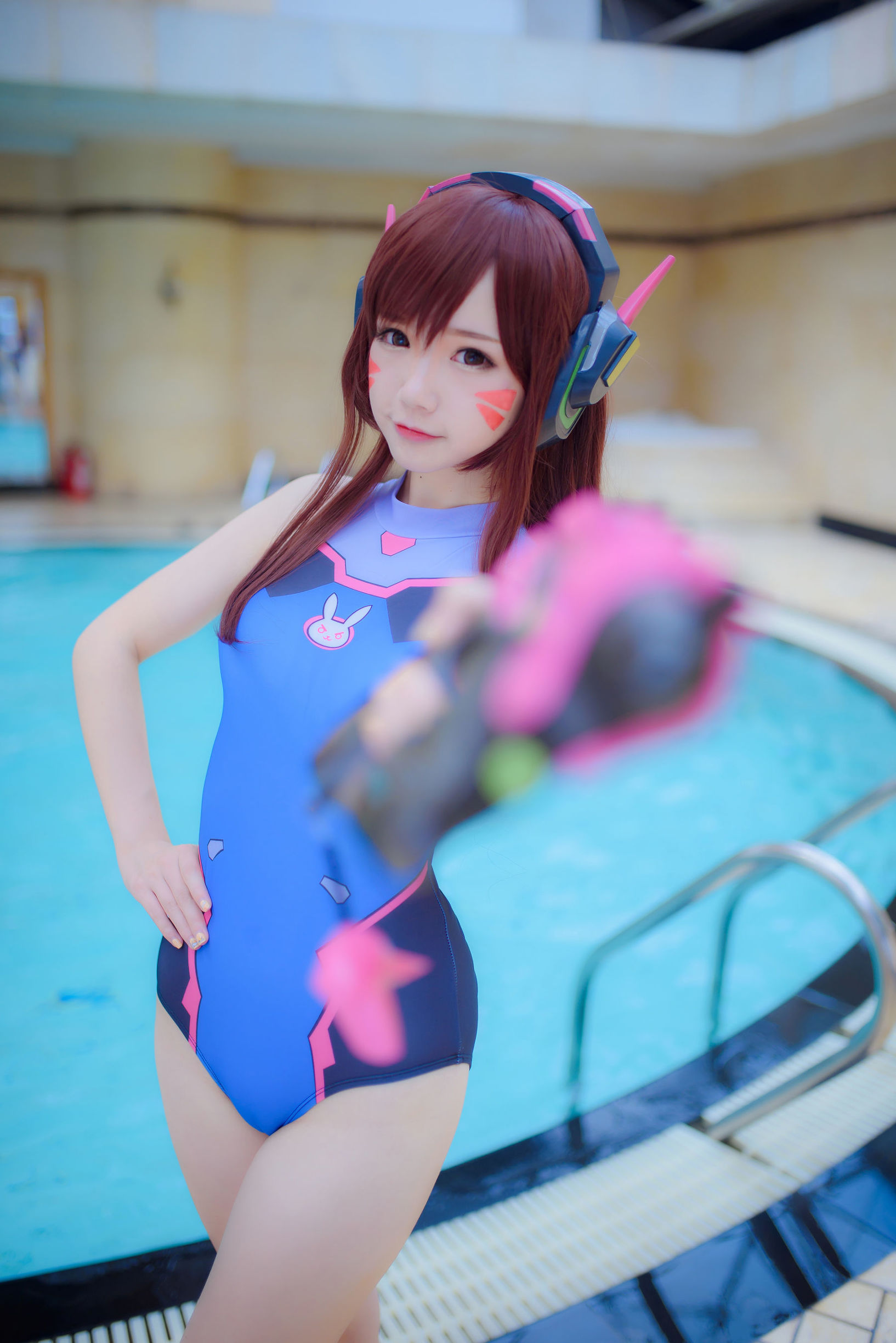 Phúc lợi COS] Blogger Anime Tuyết Thanh Astra - D.Va Áo tắm
