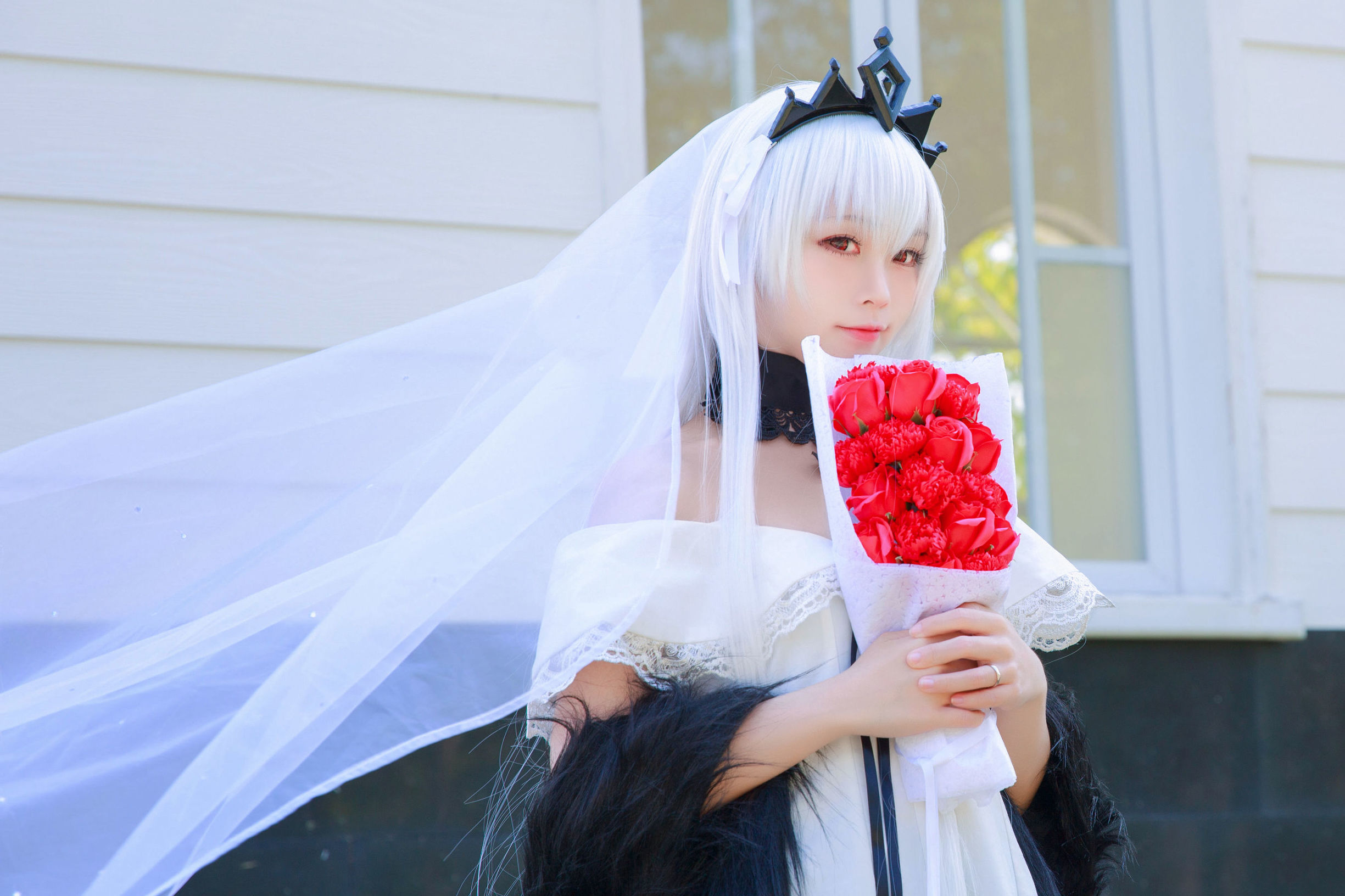 Cosplay Benefits] Anime Blogger G44 Won't Get Hurt - 98K Wedding Dress De Huang