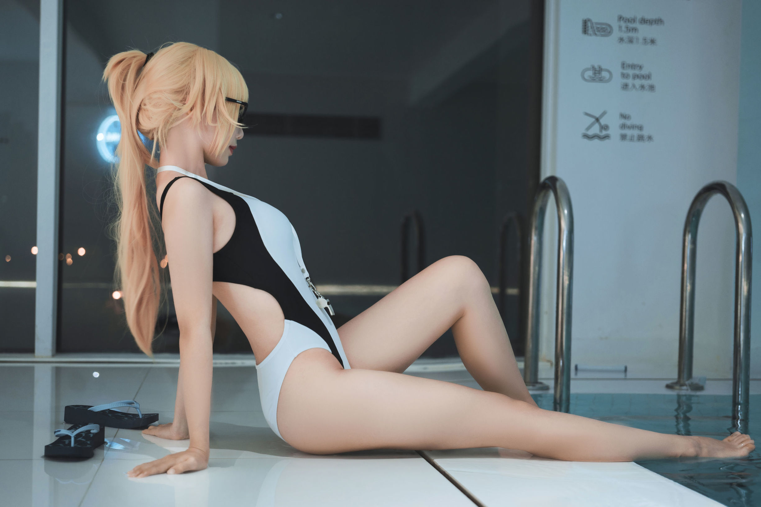 COS Phúc lợi] Coser dễ thương phổ biến Mian Bing Xian Er - Jeanne d'Arc Áo tắm
