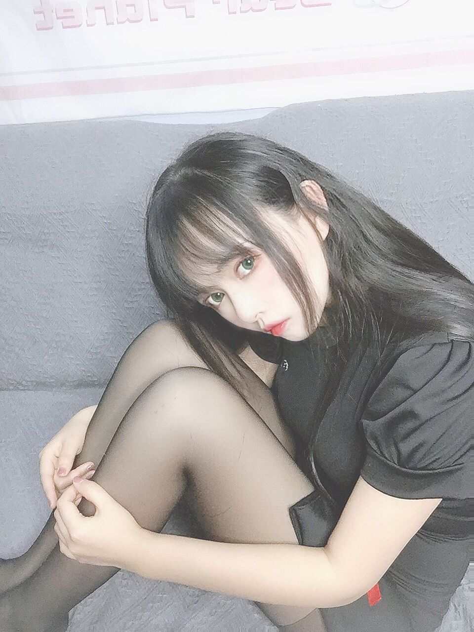 COS福利] 大眼萌妹黑貓貓OvO - 護士喵