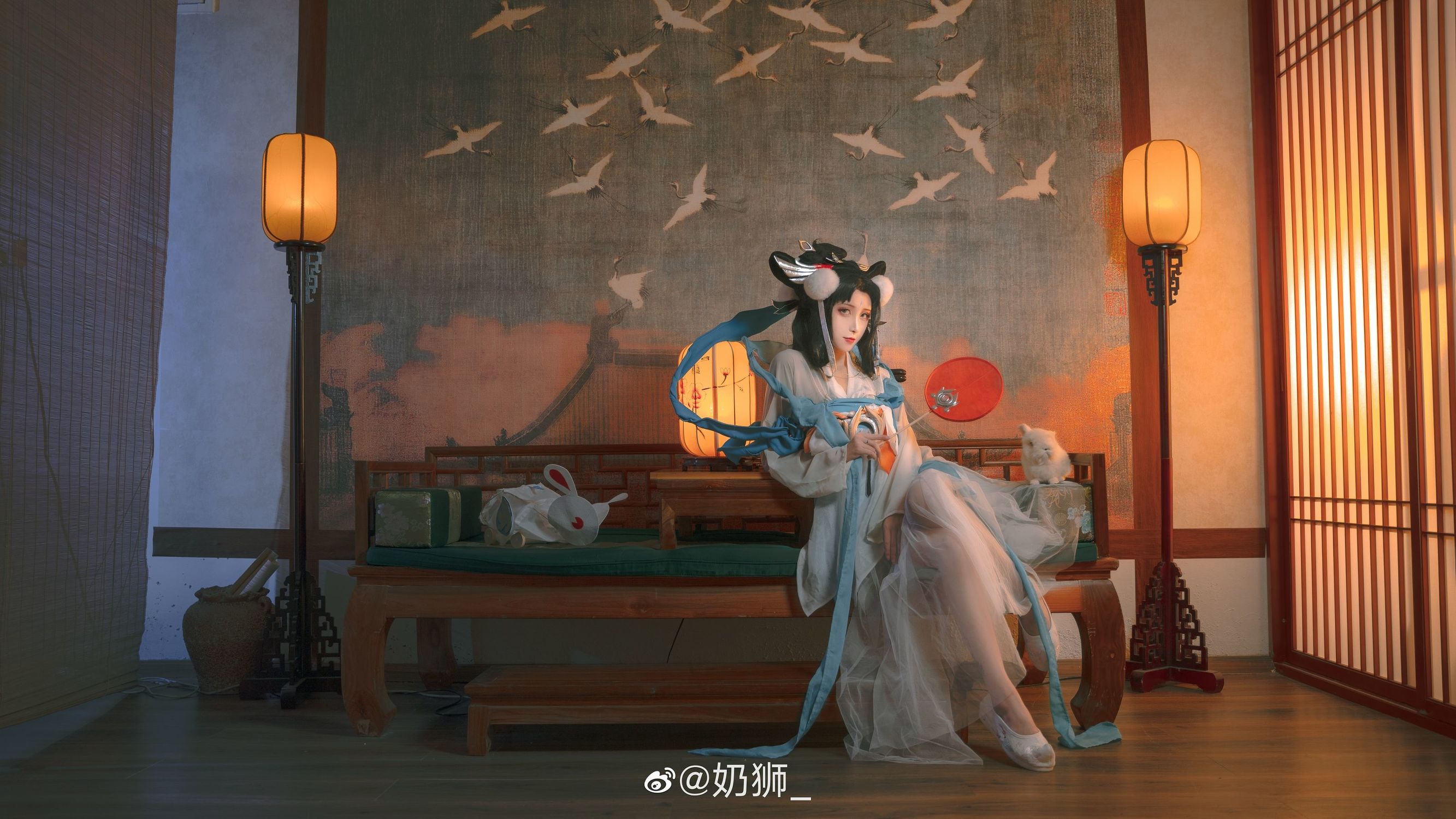 [COS福利] 奶狮不咬人 - 嫦娥如梦令