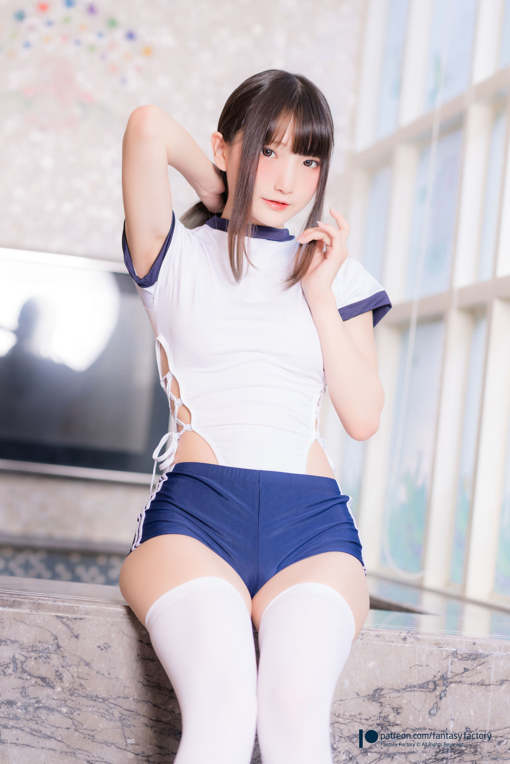 COS Phúc lợi] Tiểu Đinh 2020.03 [Fantasy Factory] Bộ đồ bơi trường học Bộ đồ bơi gợi cảm
