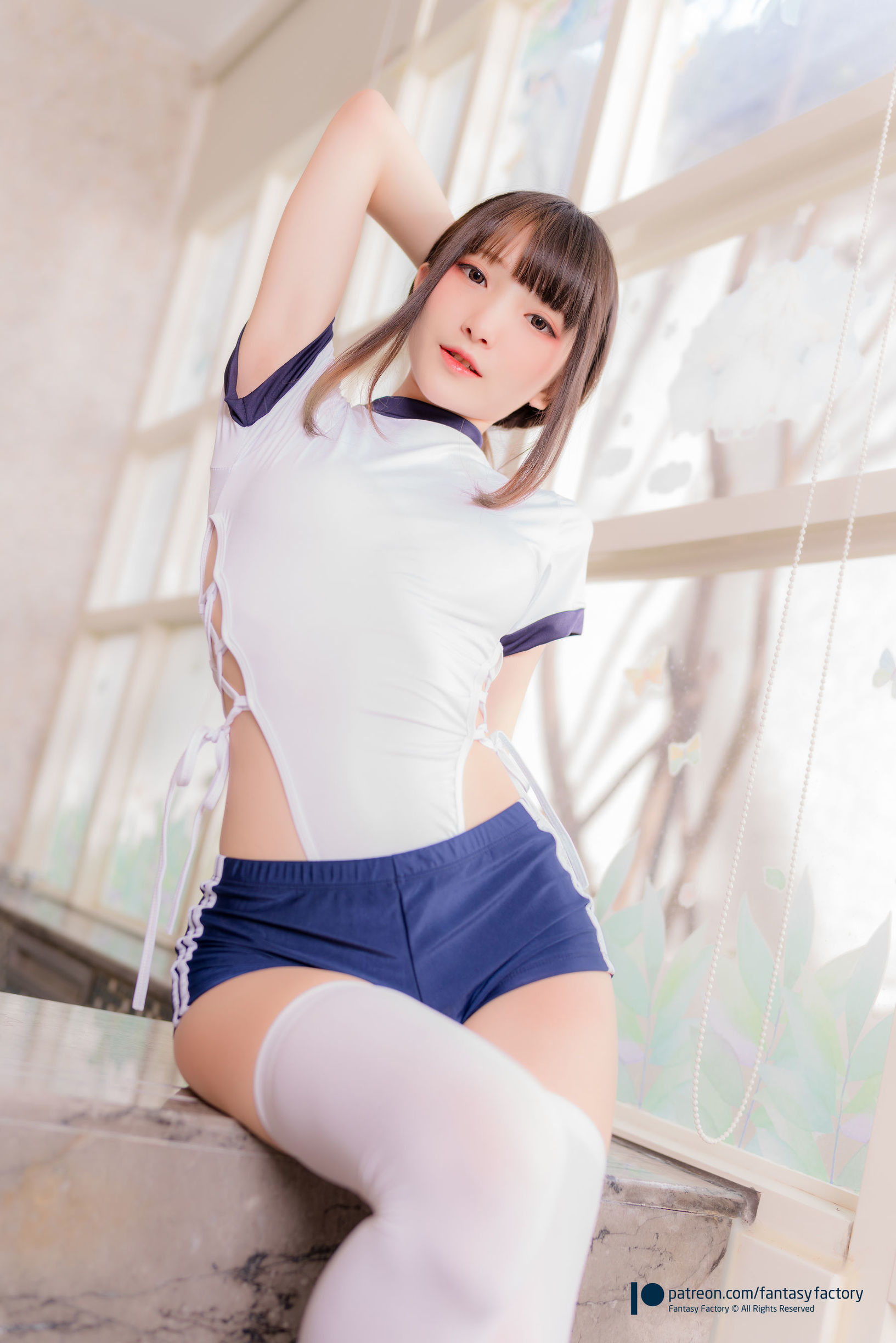 COS Phúc lợi] Tiểu Đinh 2020.03 [Fantasy Factory] Bộ đồ bơi trường học Bộ đồ bơi gợi cảm
