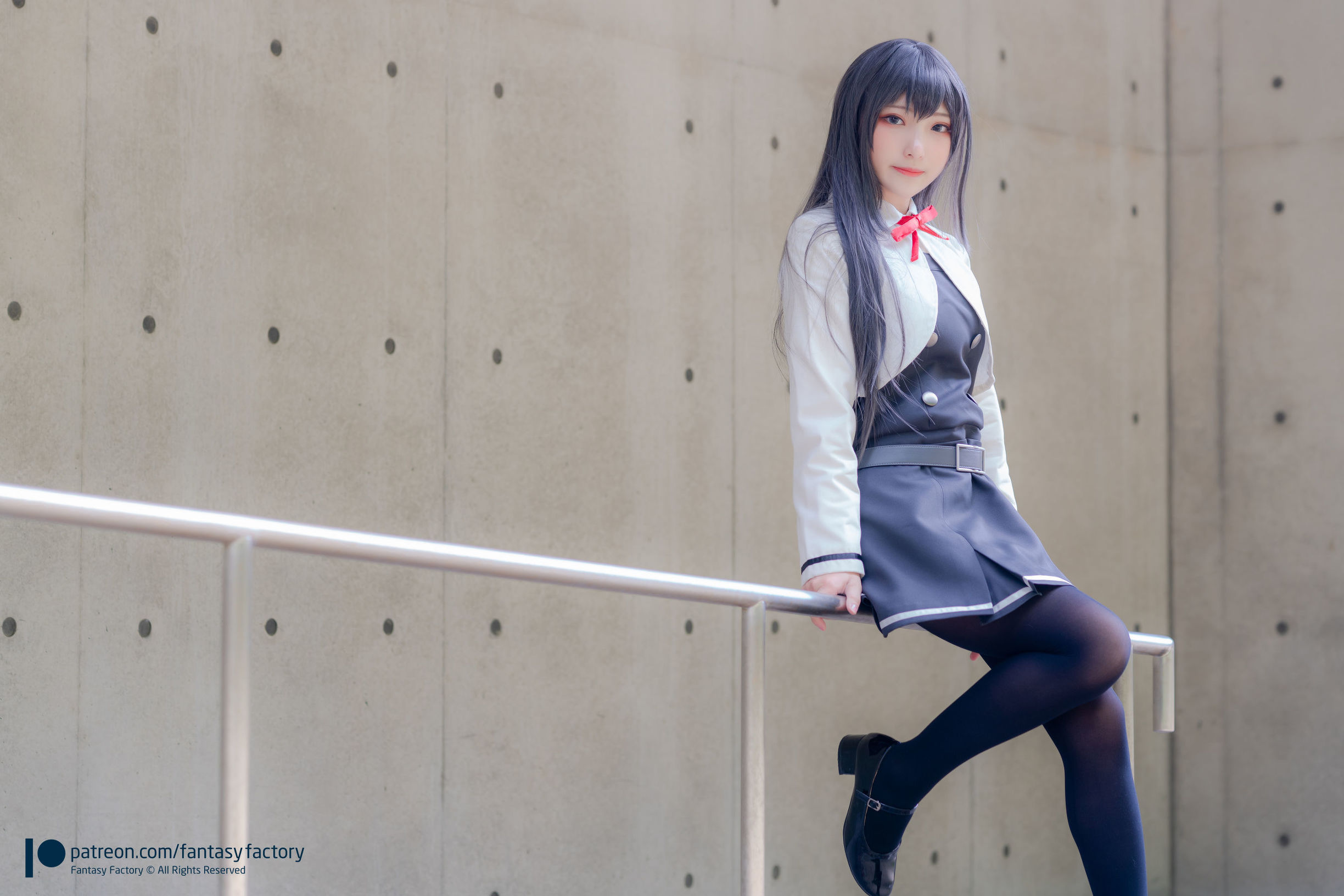 COS Phúc lợi] Tiểu Đinh Cosplay 2020.01 [Fantasy Factory] Vớ đen, Kimono JK