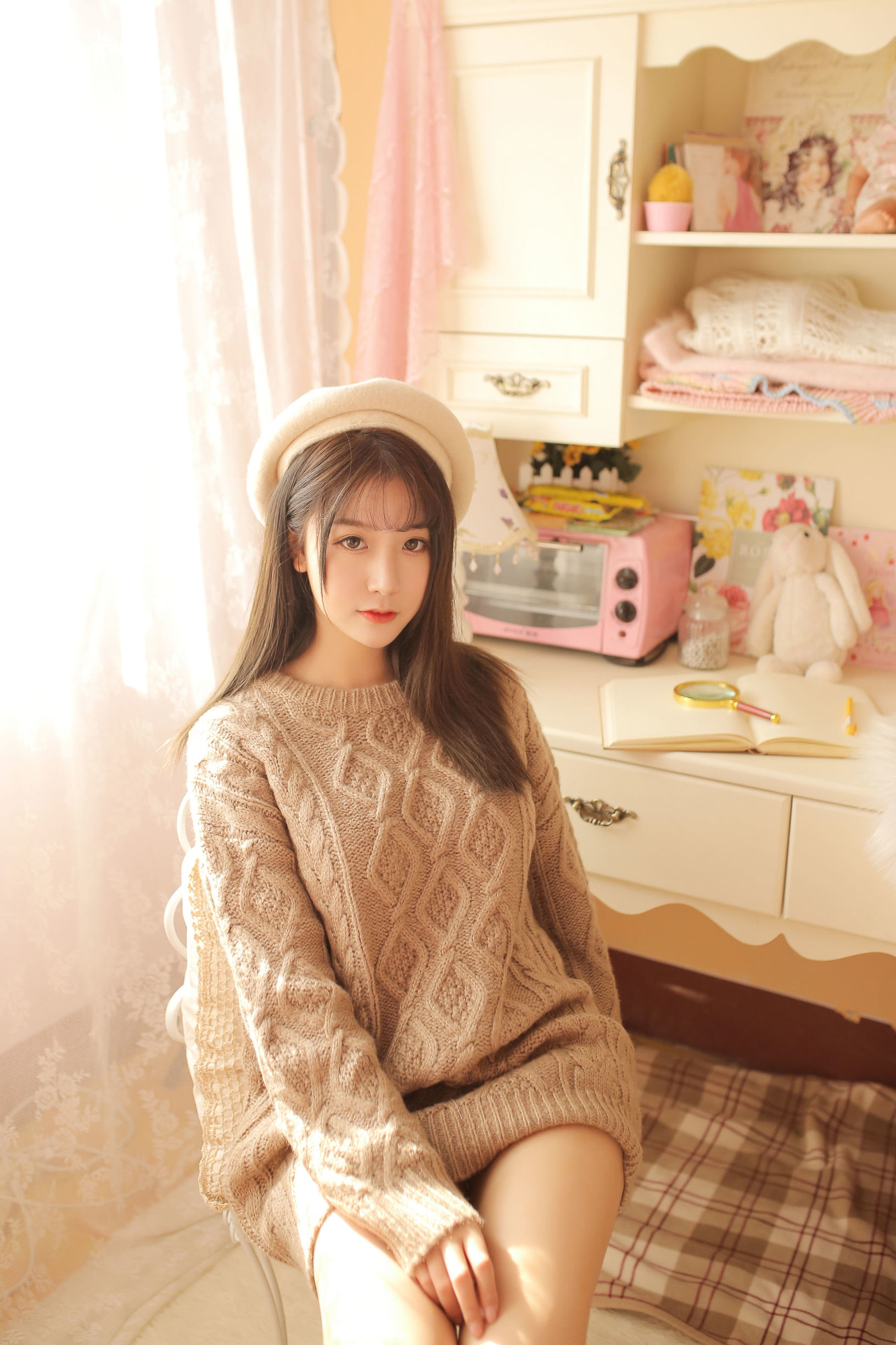 COS 복지] 거유묘구장 사쿠라 - 낙타색 스웨터