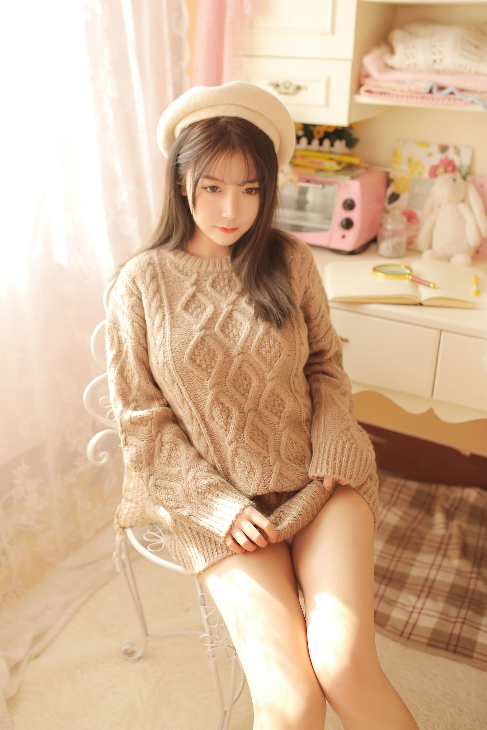 COS 복지] 거유묘구장 사쿠라 - 낙타색 스웨터