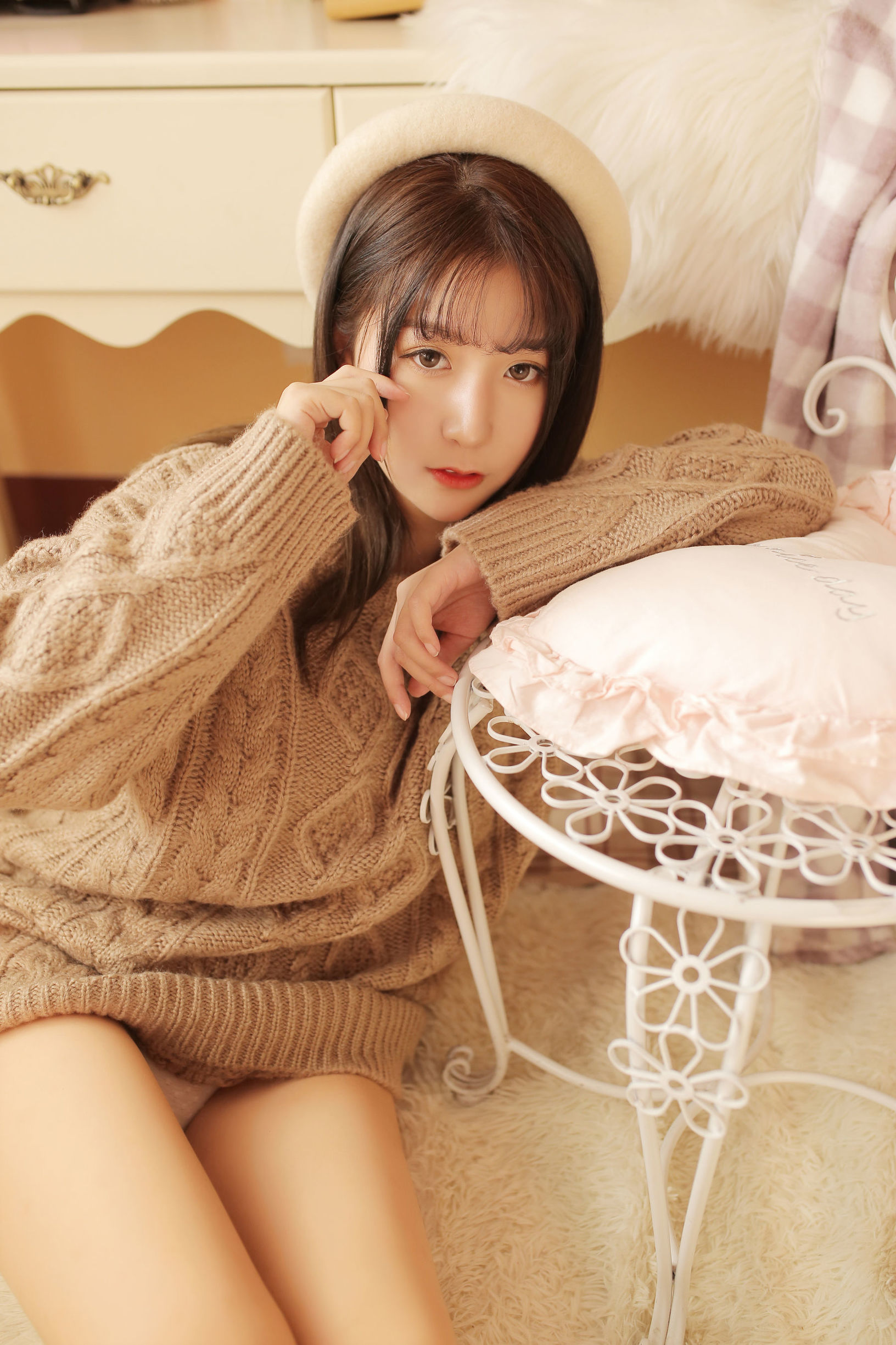COS 복지] 거유묘구장 사쿠라 - 낙타색 스웨터