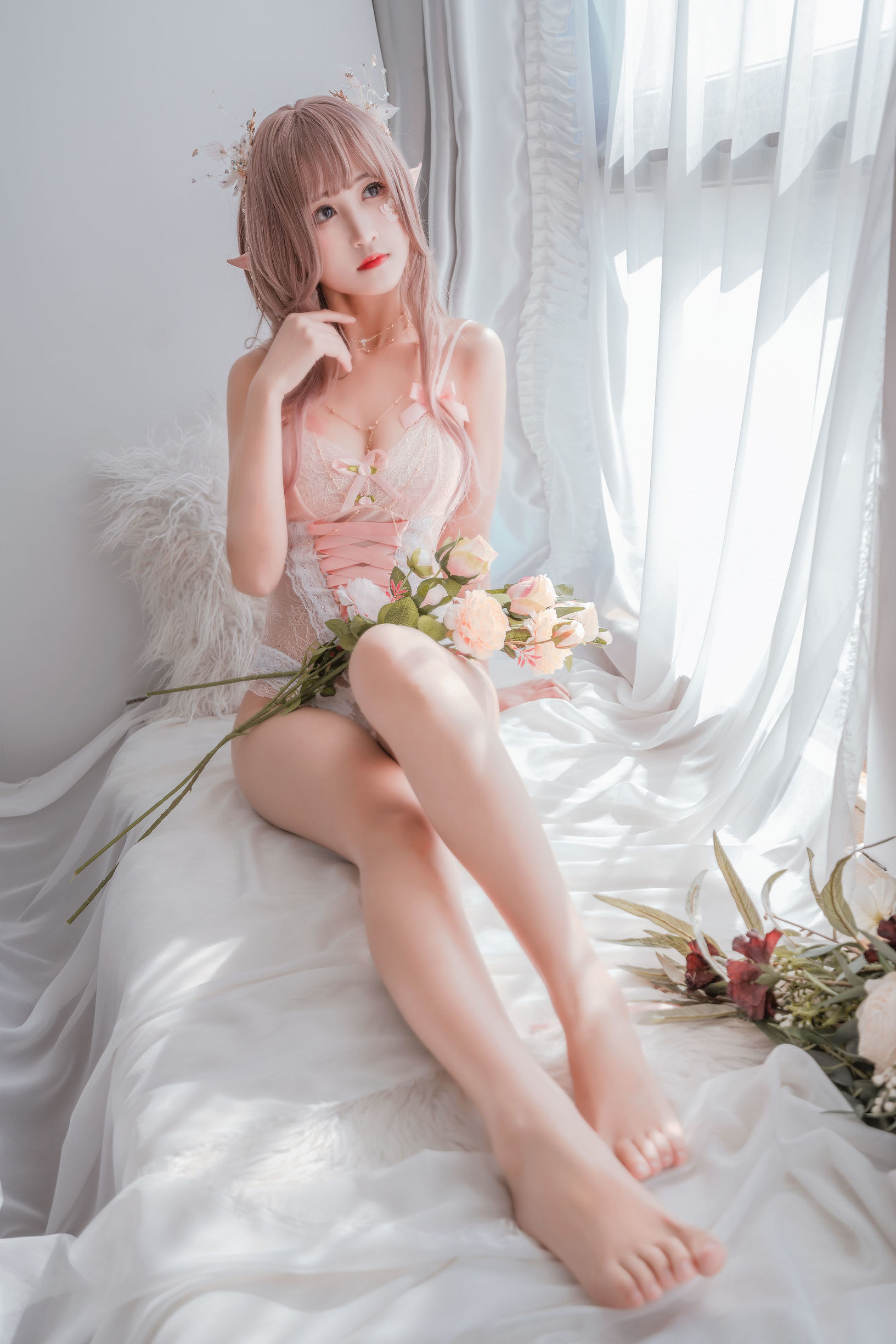 コスプレ福利] 微博妹子三度_69 - エルフの緊身衣