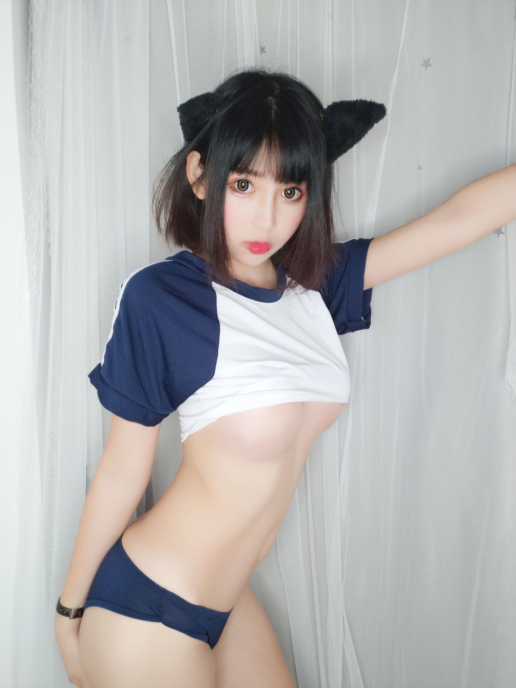 コスプレ福利] ウェイボの妹子 小酥酱 - 体操服