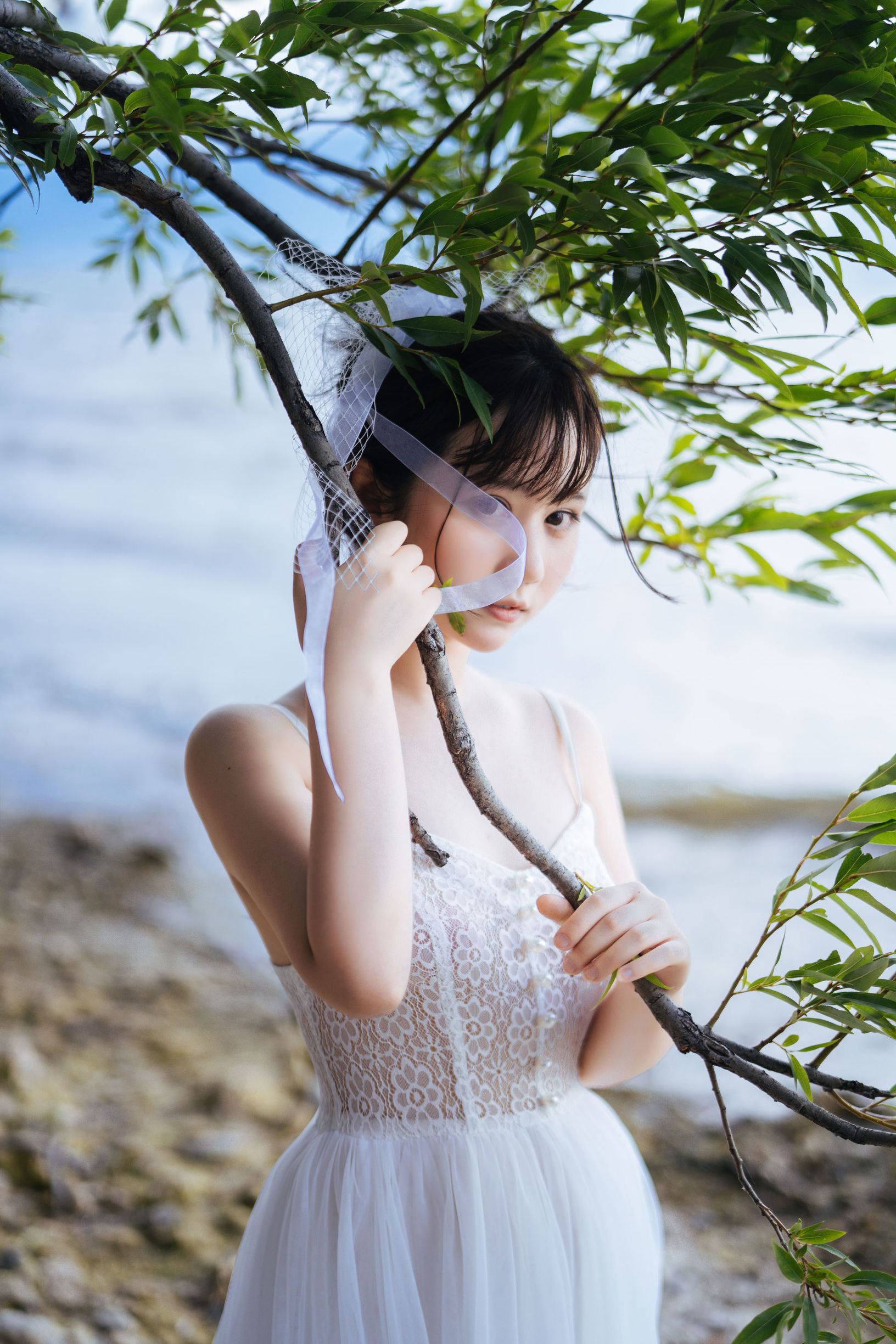COS Phúc lợi] Weibo Phúc lợi Ji Jing Jiang - Cô gái váy trắng của Tĩnh Hạ
