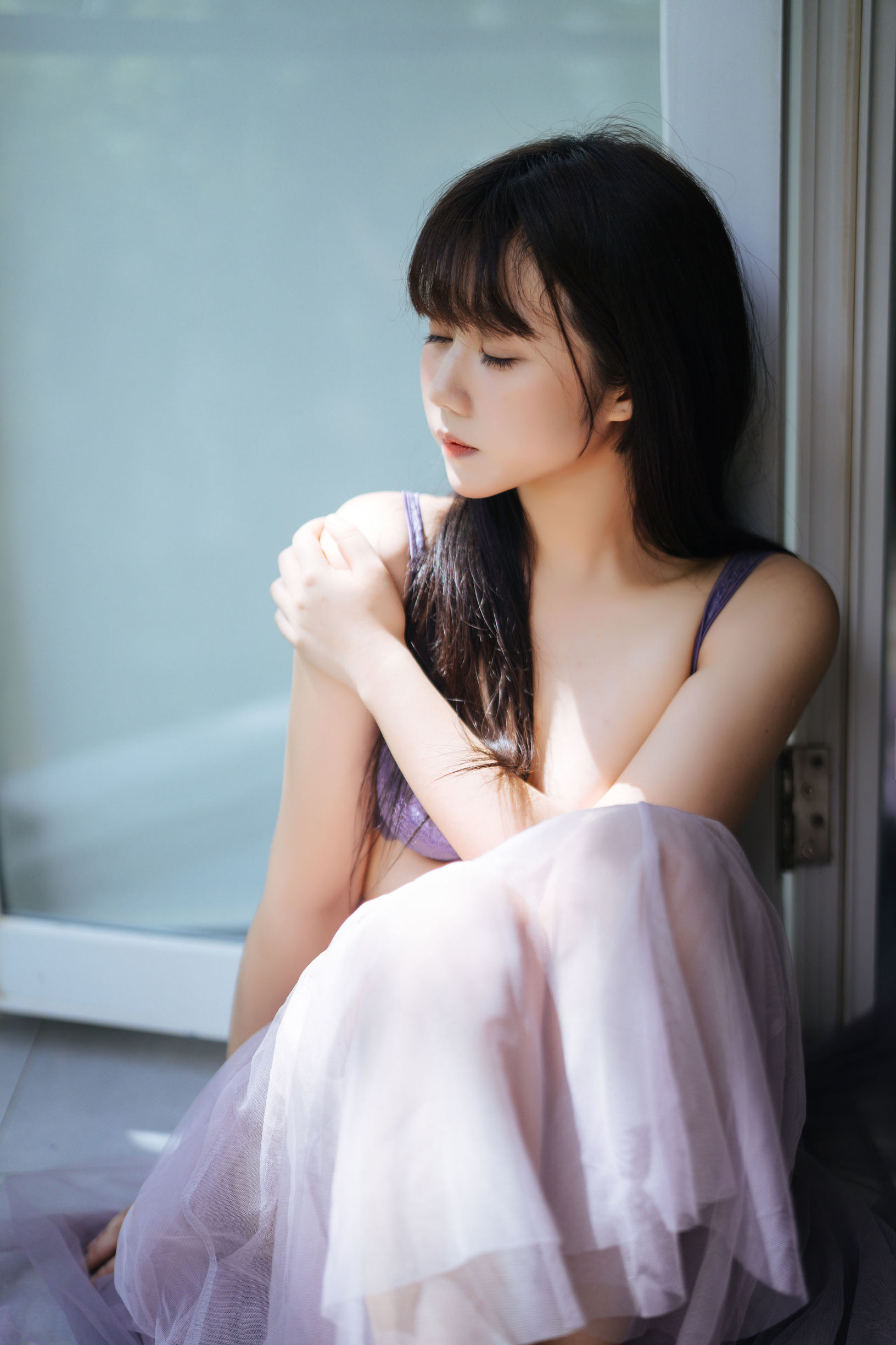 코스 복지] 웨이보 복지 기 징장 - 정하의 얇은 가제 레이스