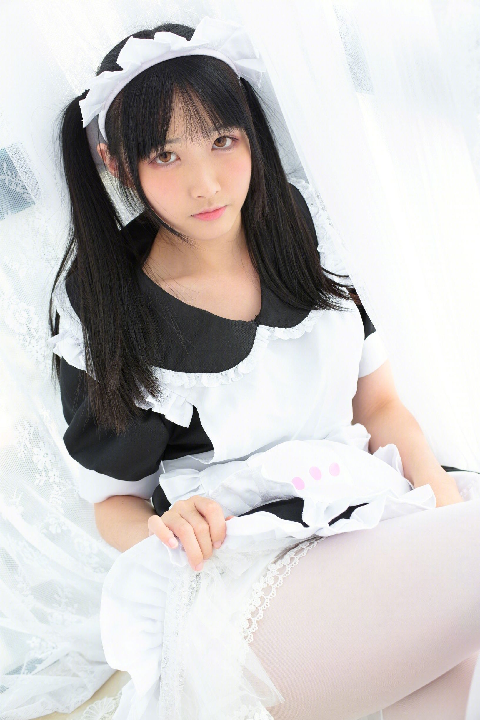 コスプレ特典] 私はnekoじゃない - 白ストッキングメイド