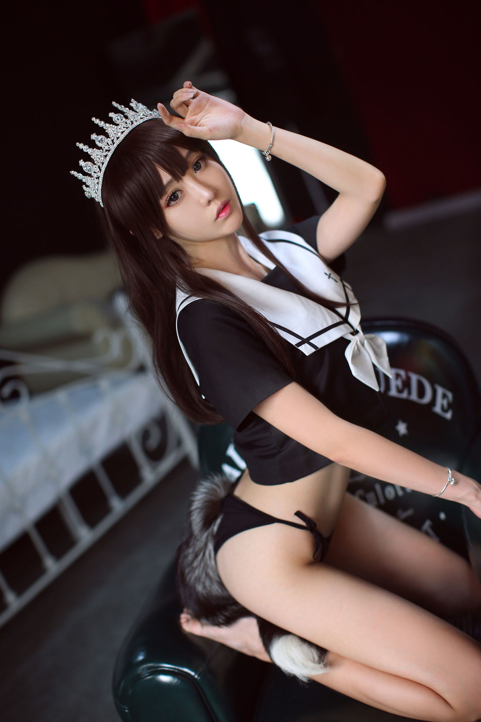COS Phúc lợi] Chủ bá Douyu Cai Ni Me Me - Crown