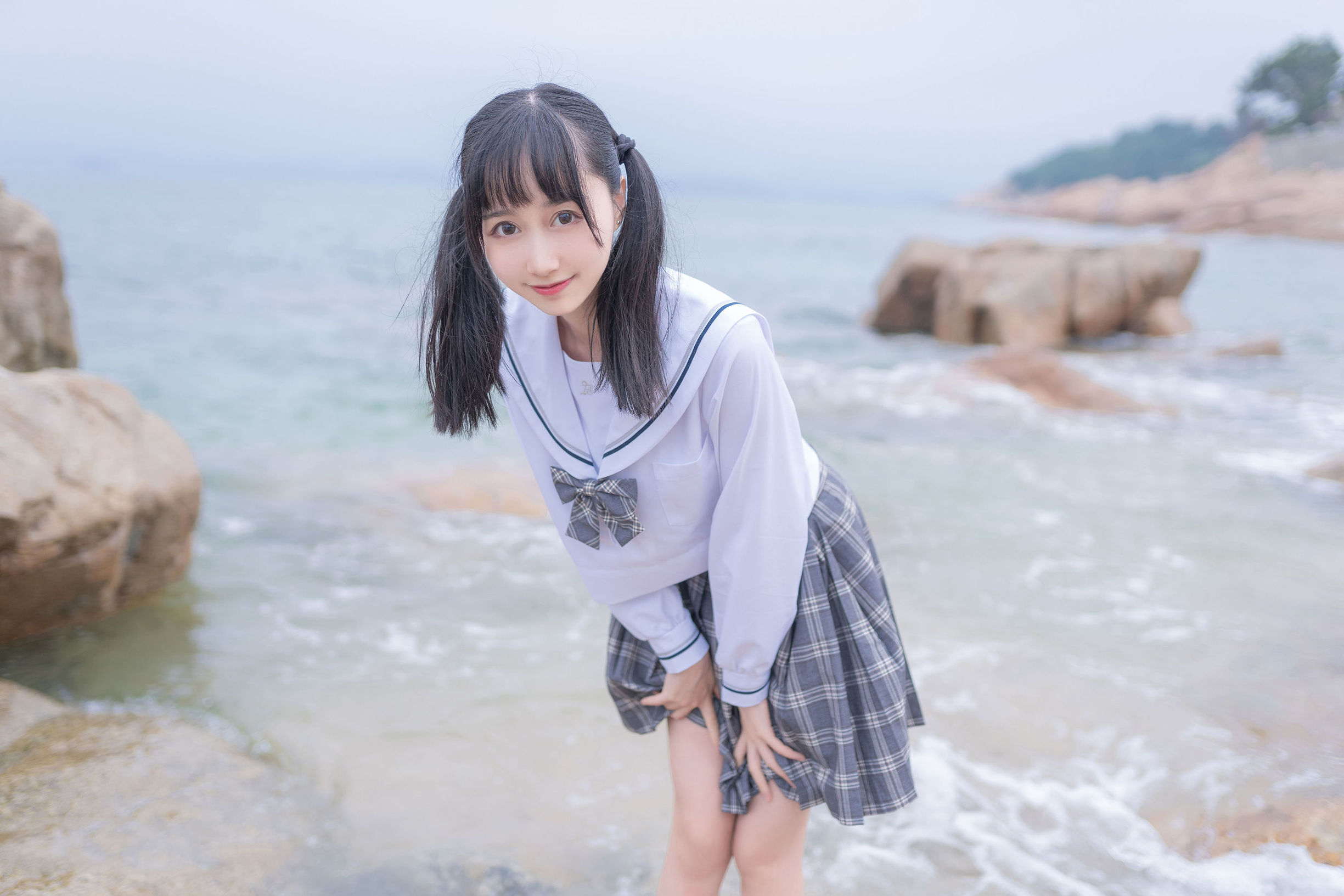 Cosplay Welfare] Moe-style Miss Mu Mian Mian OwO - Beach JK