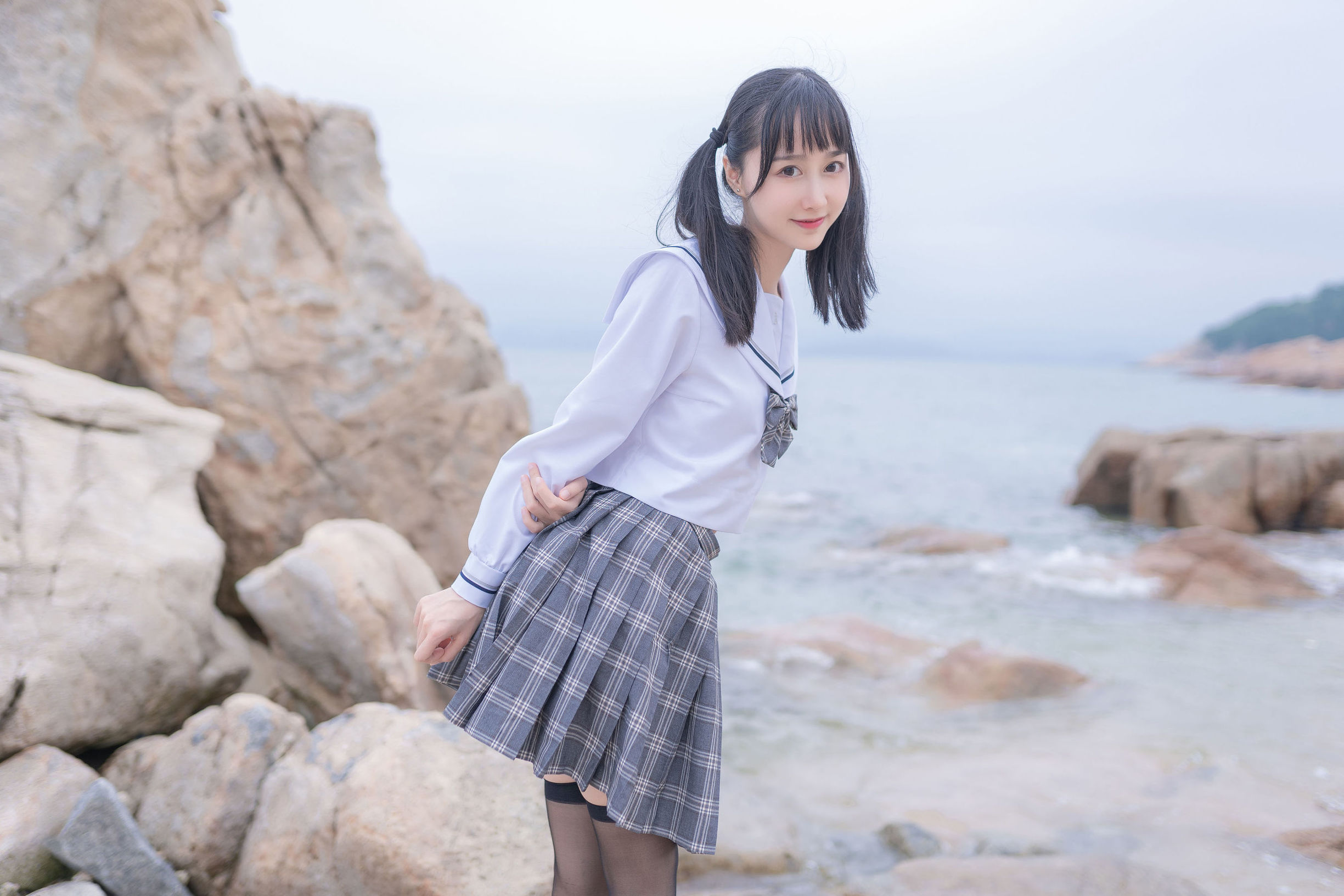 Cosplay Welfare] Moe-style Miss Mu Mian Mian OwO - Beach JK