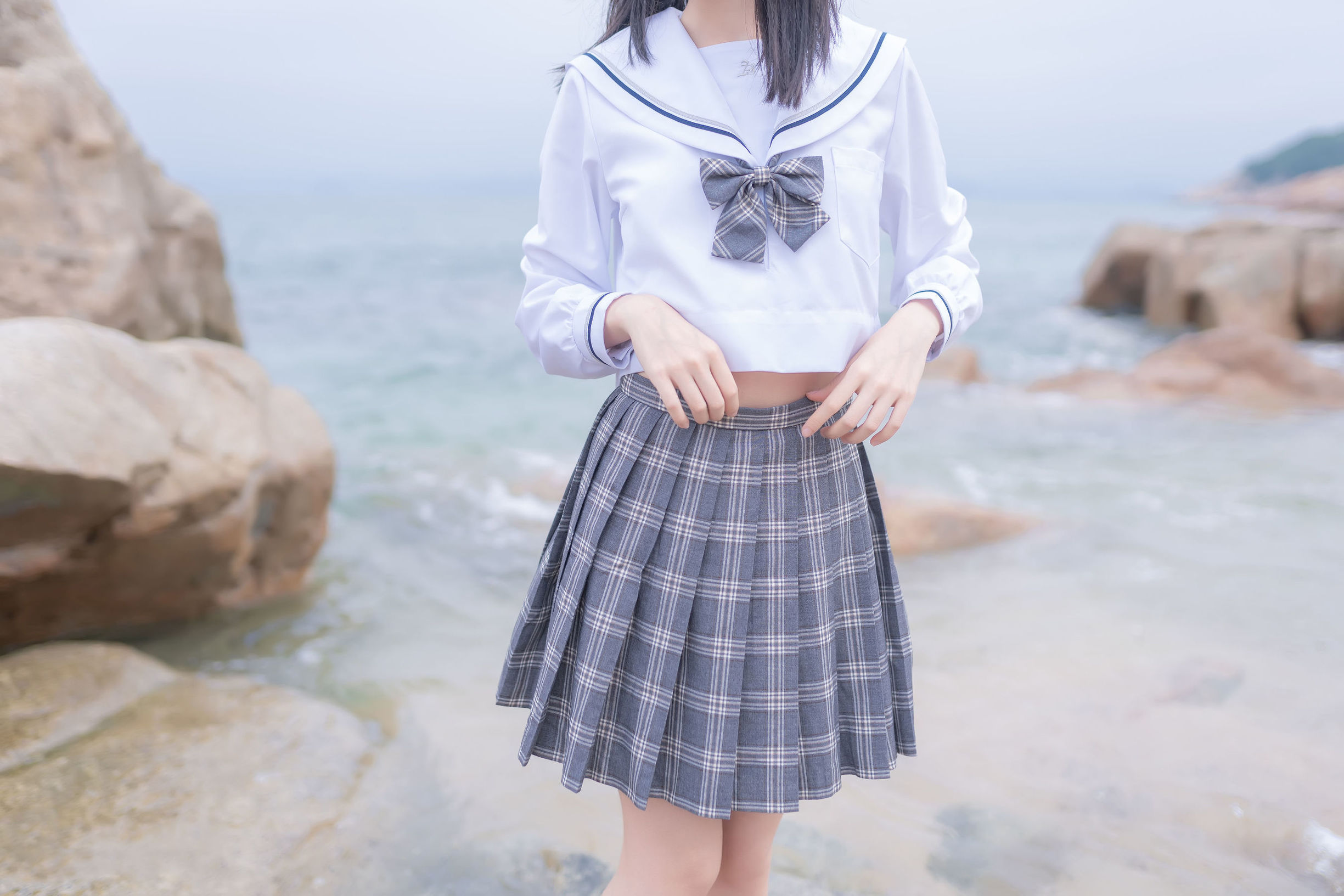 Cosplay Welfare] Moe-style Miss Mu Mian Mian OwO - Beach JK