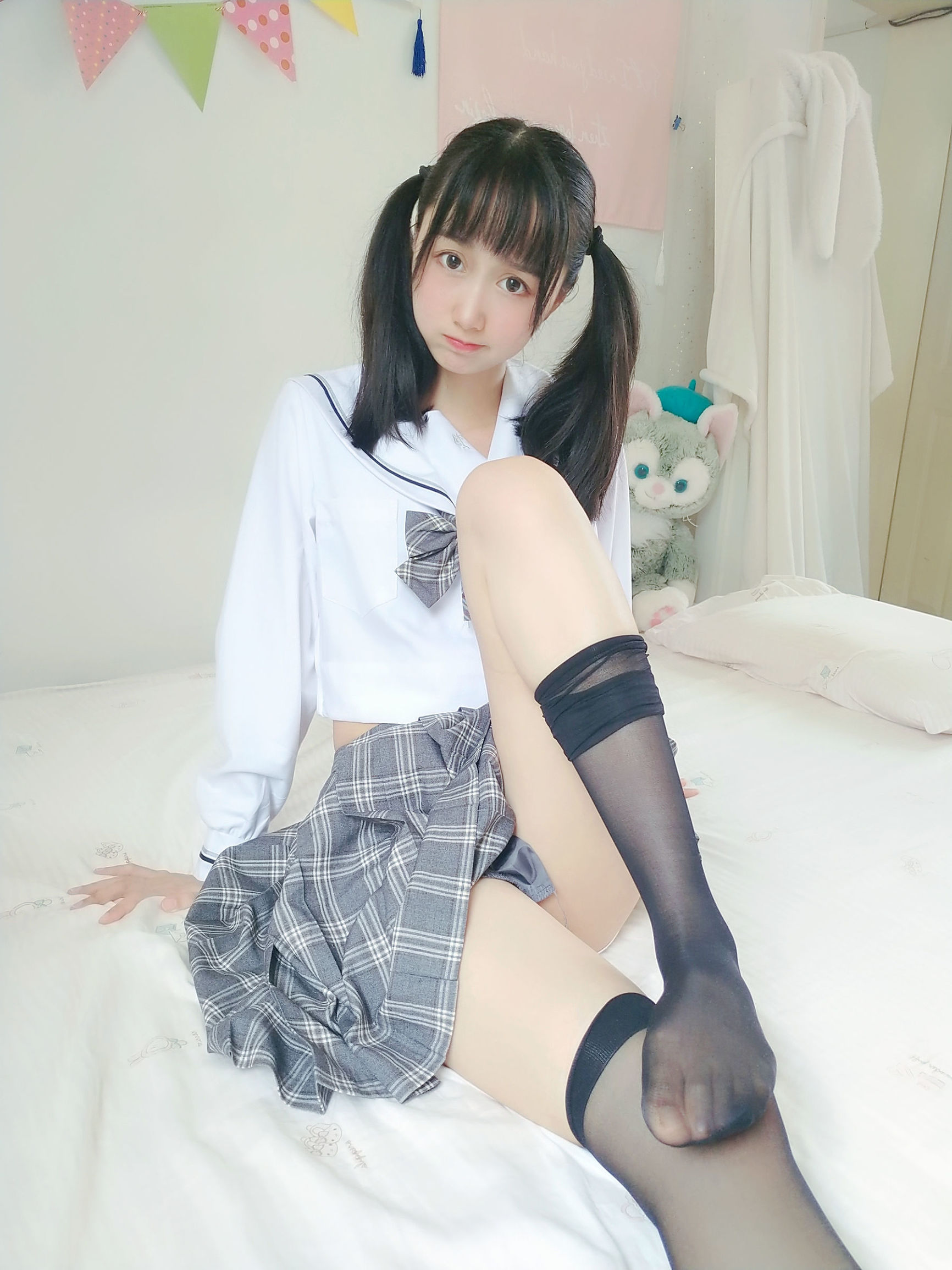 Cosplay Welfare] Moe-style Miss Sister MuMianMian OwO - Gray Plaid JK