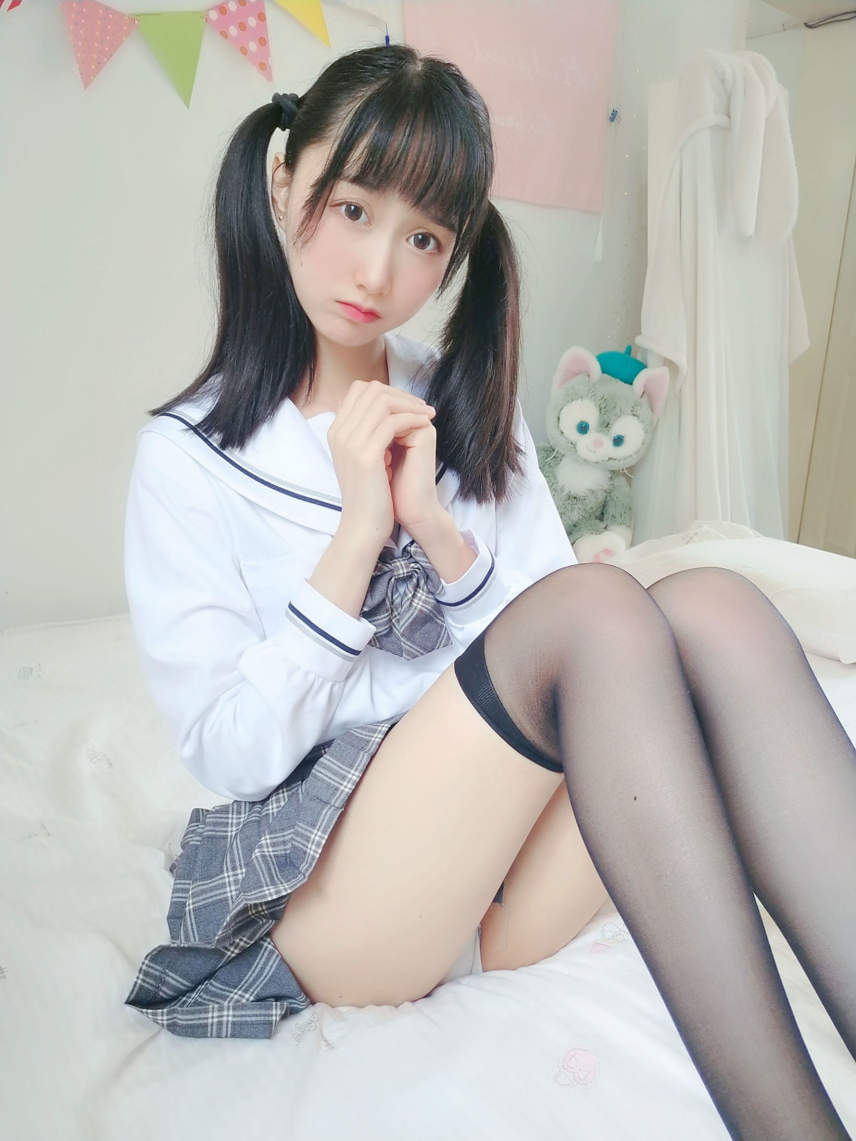 Cosplay Welfare] Moe-style Miss Sister MuMianMian OwO - Gray Plaid JK