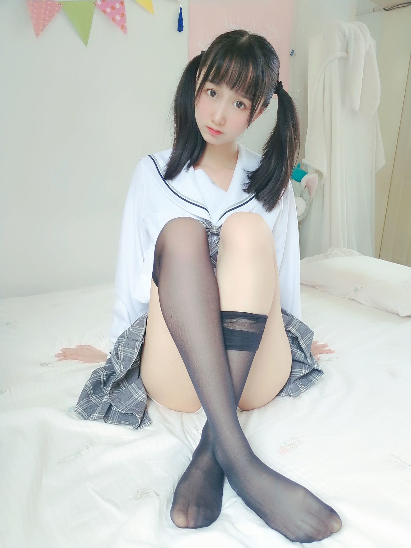 Cosplay Welfare] Moe-style Miss Sister MuMianMian OwO - Gray Plaid JK