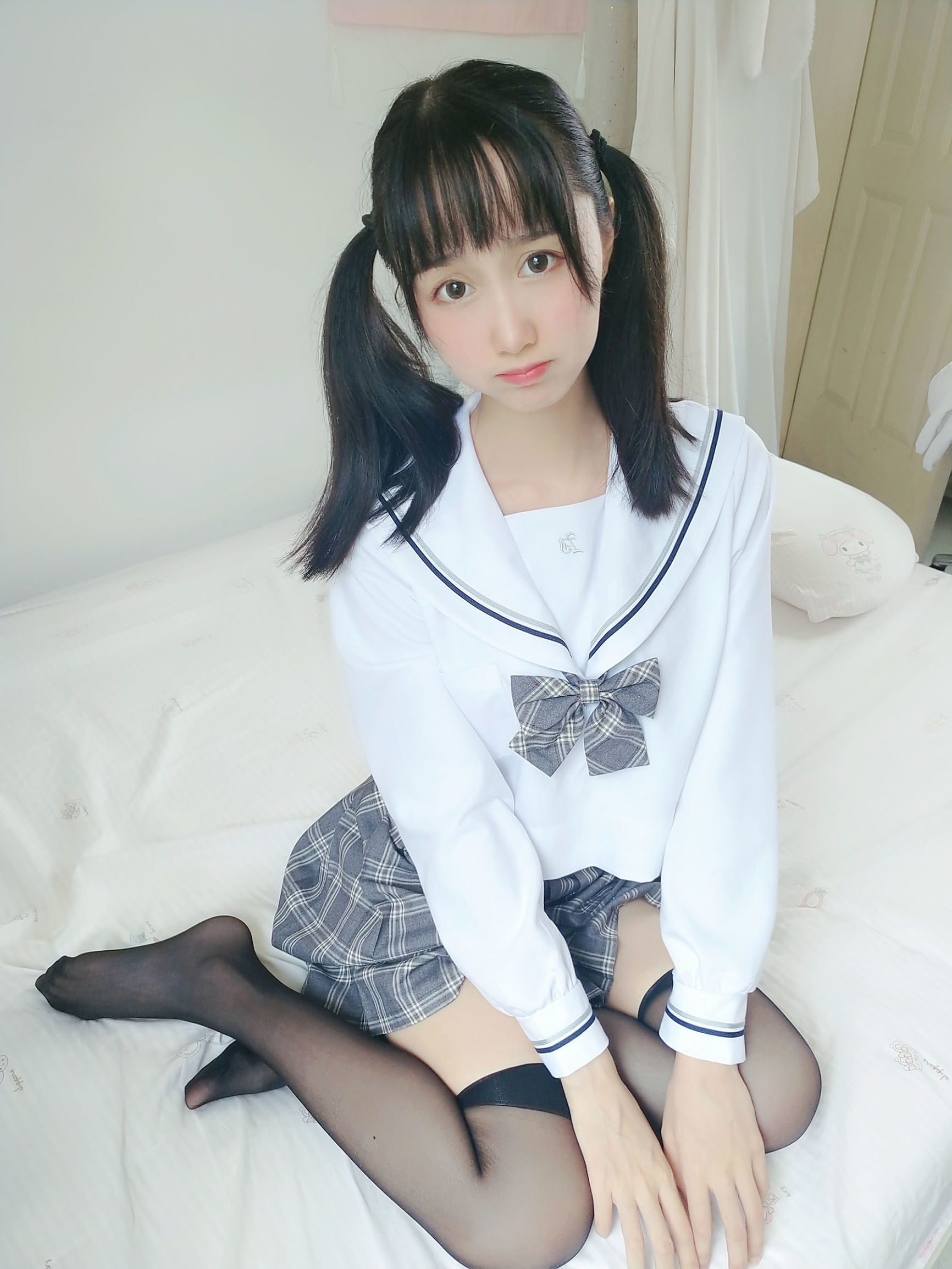 Cosplay Welfare] Moe-style Miss Sister MuMianMian OwO - Gray Plaid JK